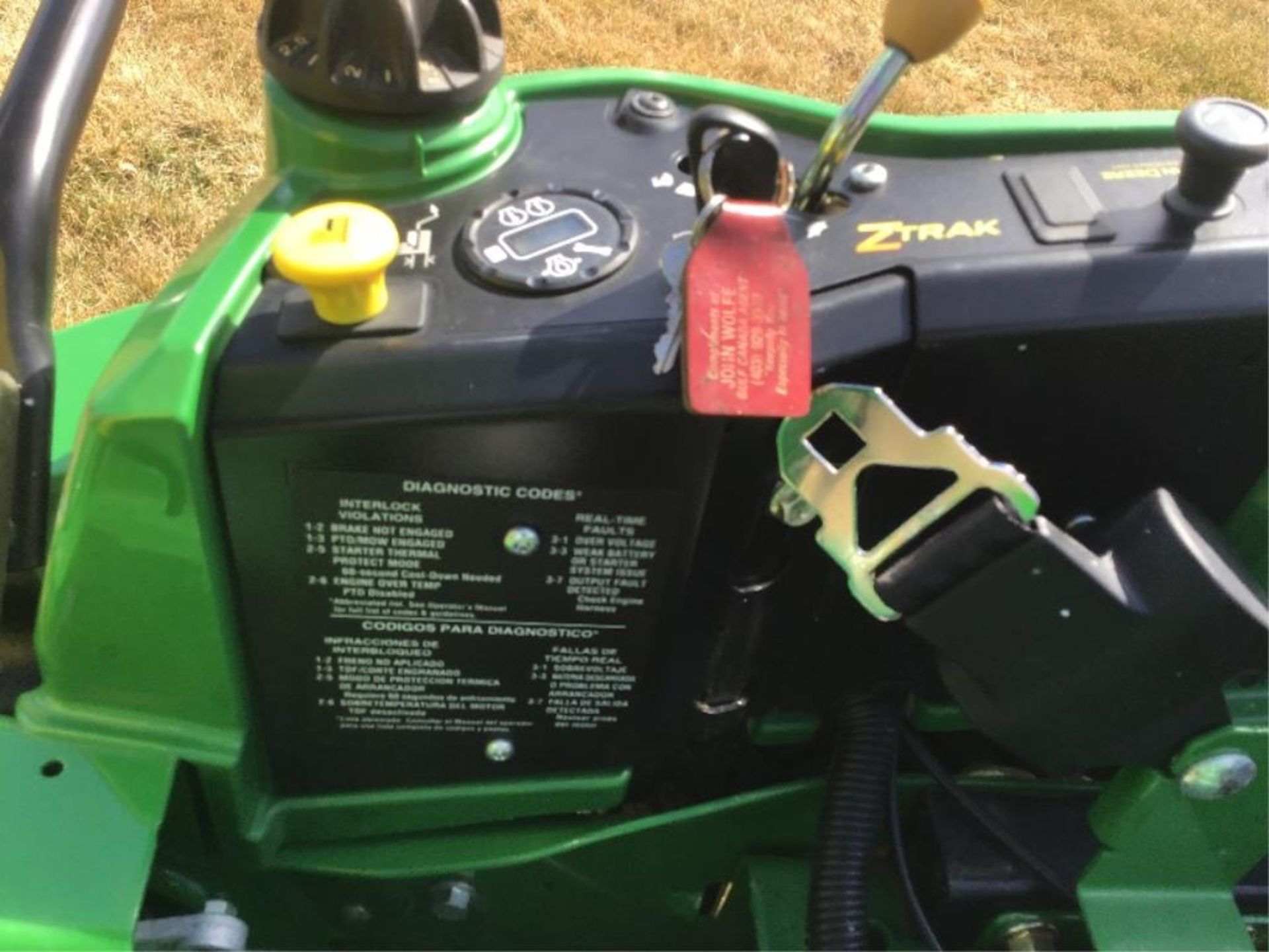 "2012 John Deere Z920A Zero Turn Mower w/Blower & Bagger - Image 9 of 12