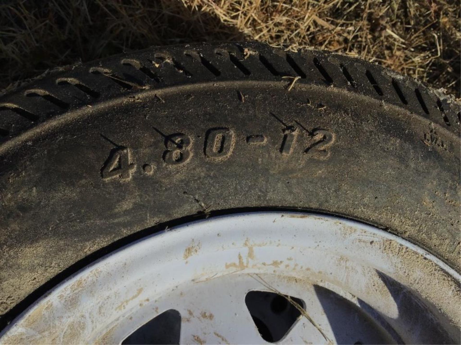 Set of (2) 4.80-12 Calisle 5-Bolt Trailer Wheels - Image 2 of 2