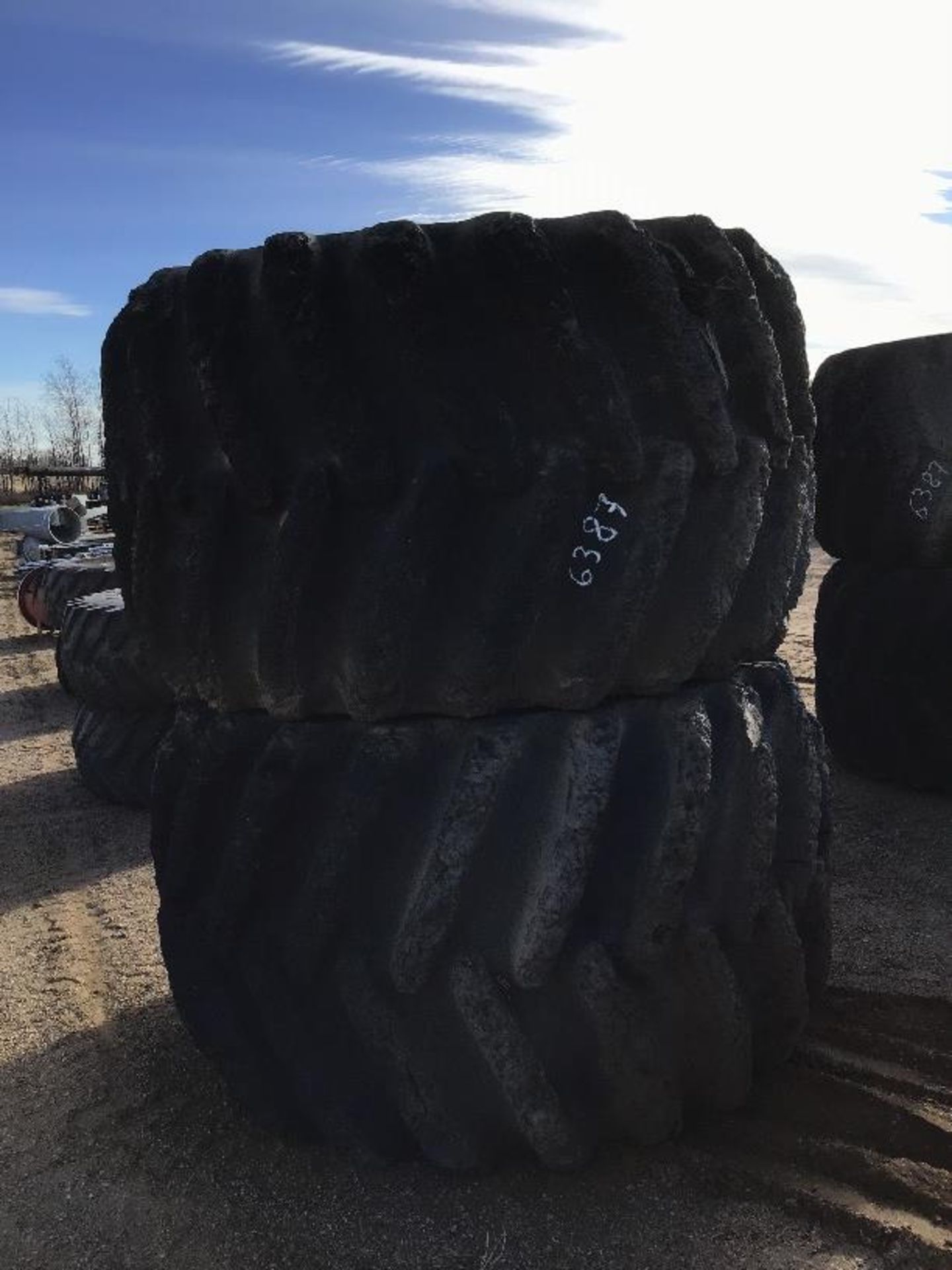 (2) Skidder Tires on Rims to fit 748 John Deere Lot # 178, 179 & 180 Selling on Choice. - Image 2 of 2