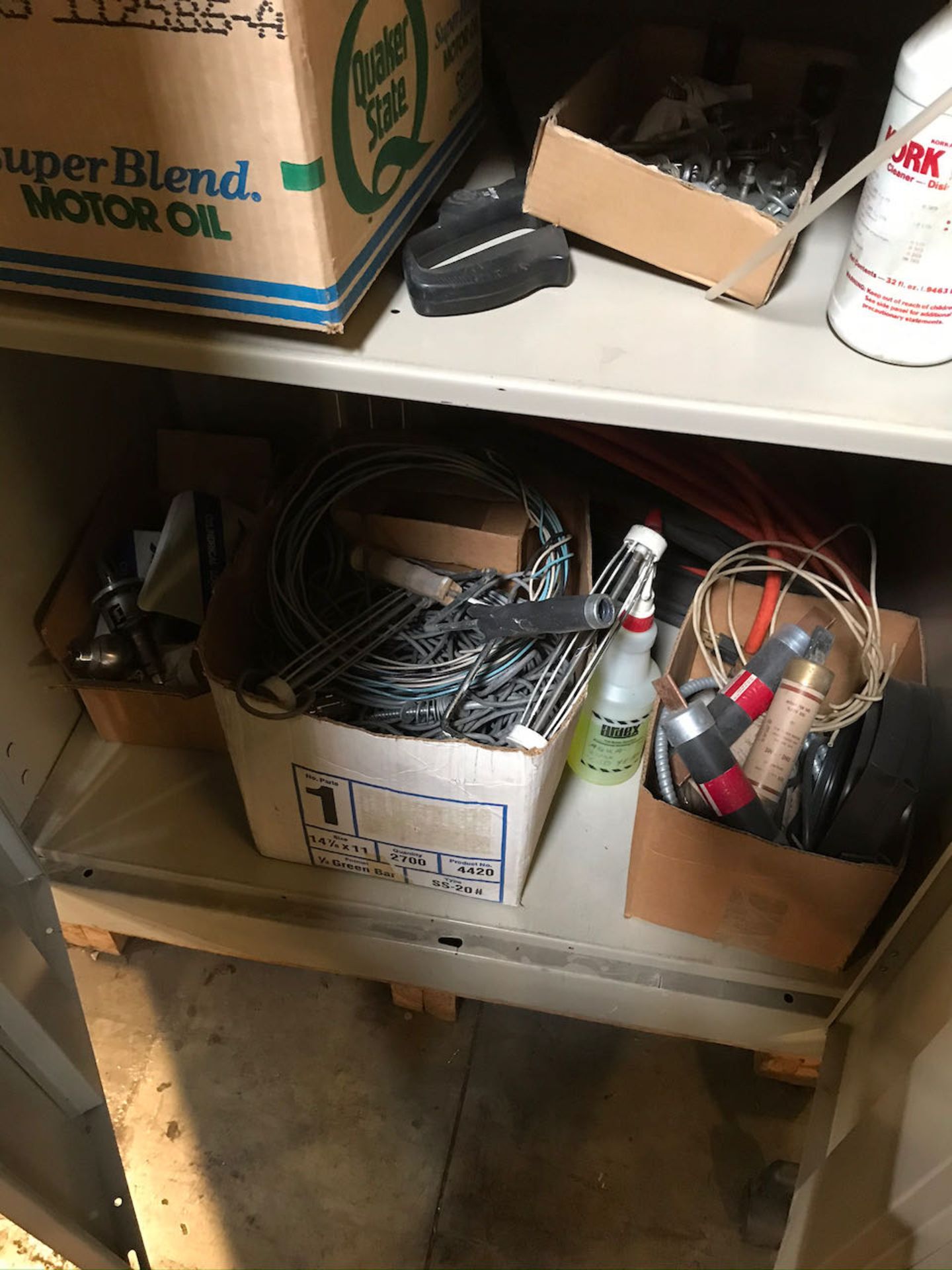 Cabinet with misc. supplies - Image 2 of 4