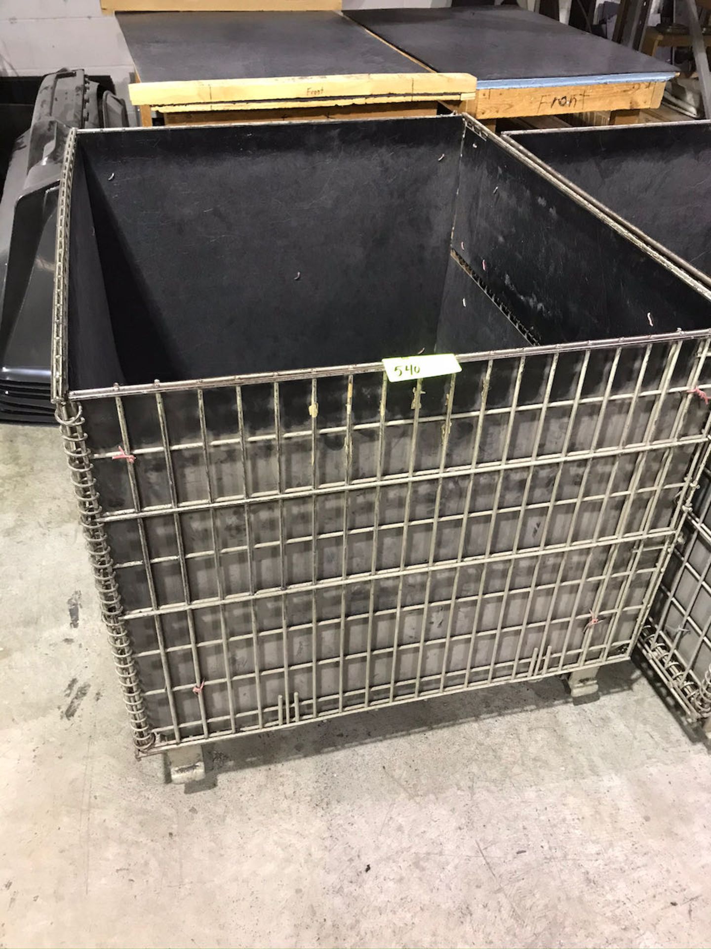 Dump bin metal grid