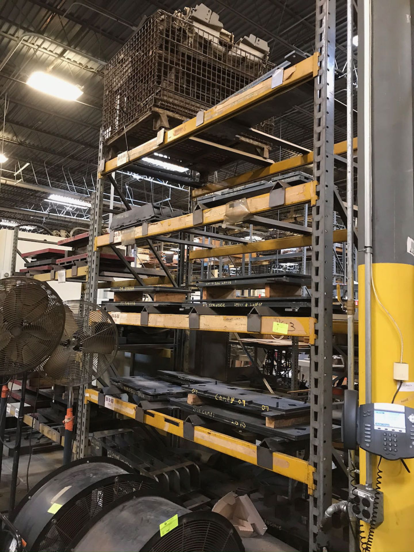 4 pallet racking sections with misc. parts 6 upright x 44 x 12' n 13' 24 beams 96" - Image 2 of 2