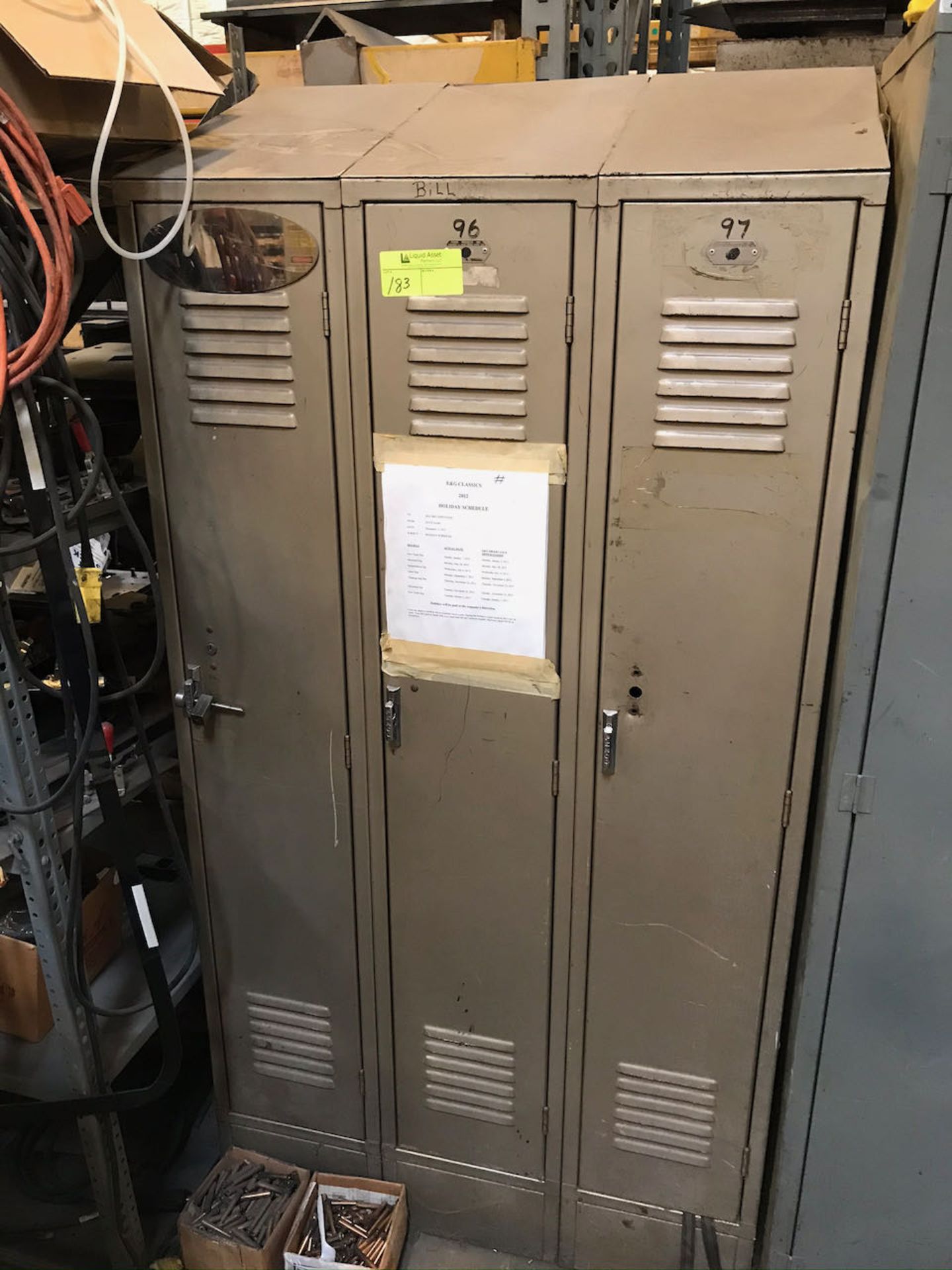 3 door locker