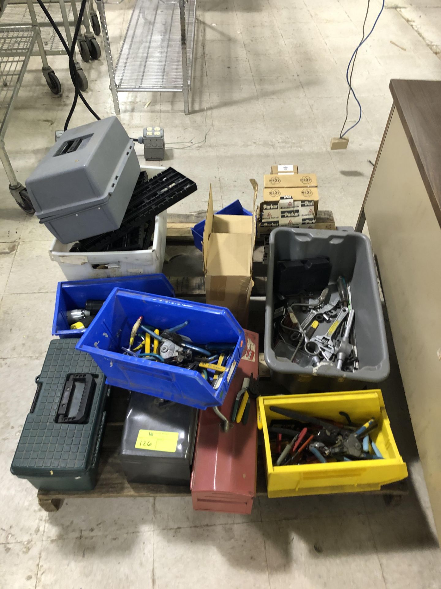 Pallet of Tools and parts