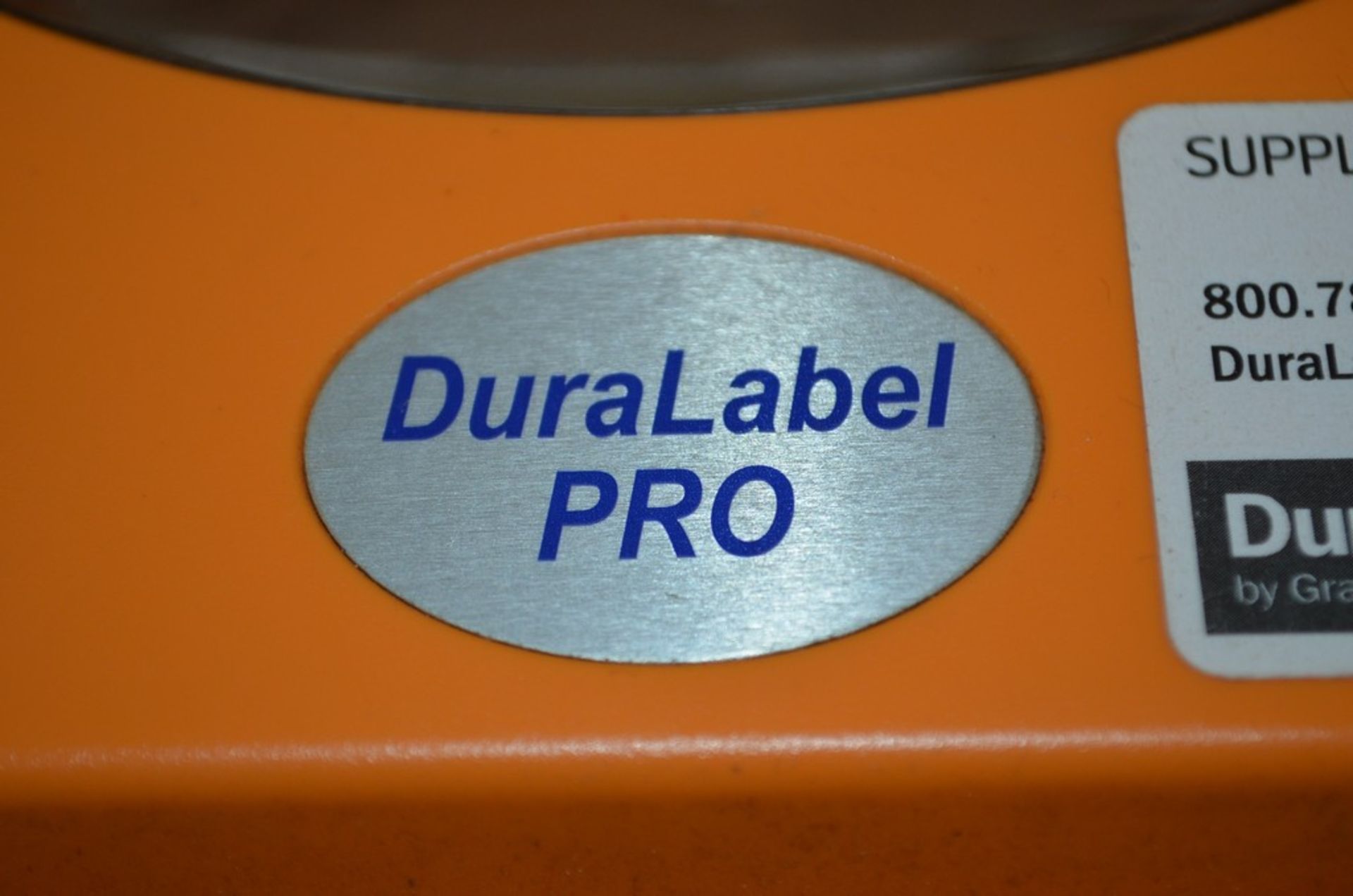 Lot - Table with Dura Label Pro and Brother P-Touch QL-500 Label Printer (No Laptop or Monitor); - Image 4 of 7