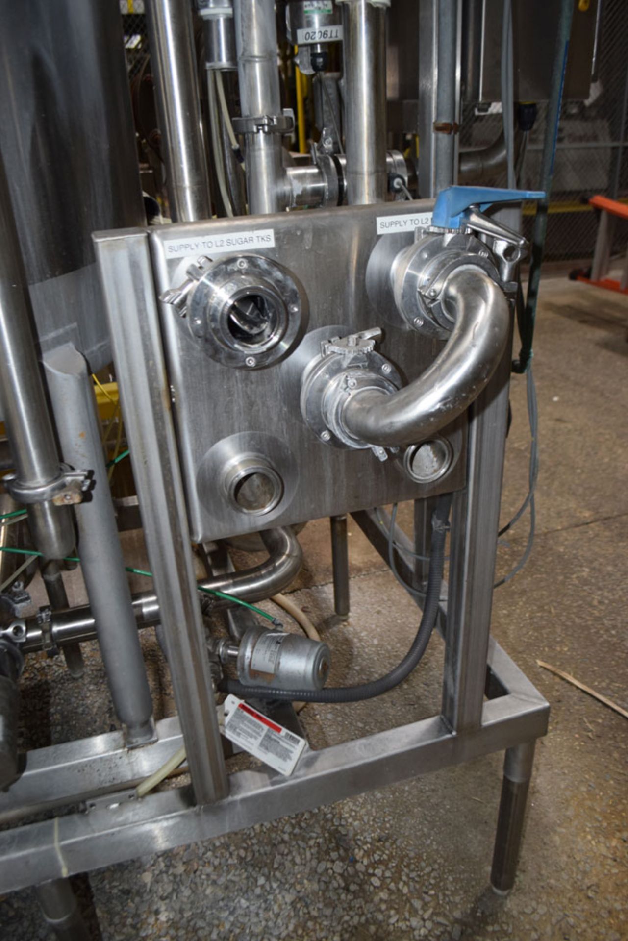 Complete Skid Mounted Two Tank CIP System Including Approximate 200 Gallon Stainless Steel Closed - Image 8 of 14