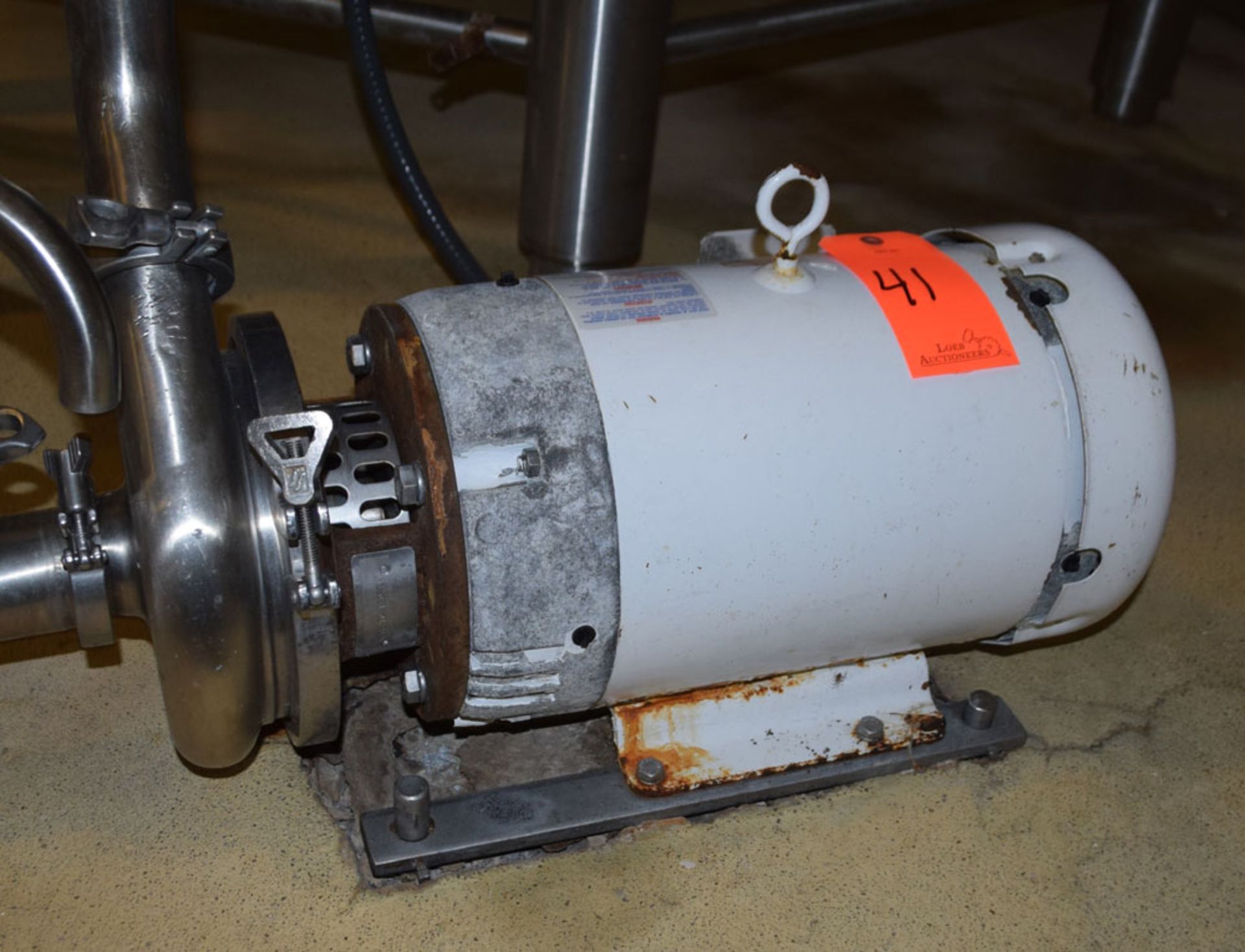 Waukesha 2065 Stainless Steel Centrifugal Pump with 10 HP Motor; s/n: 332051 (2003) - Location in - Image 2 of 4