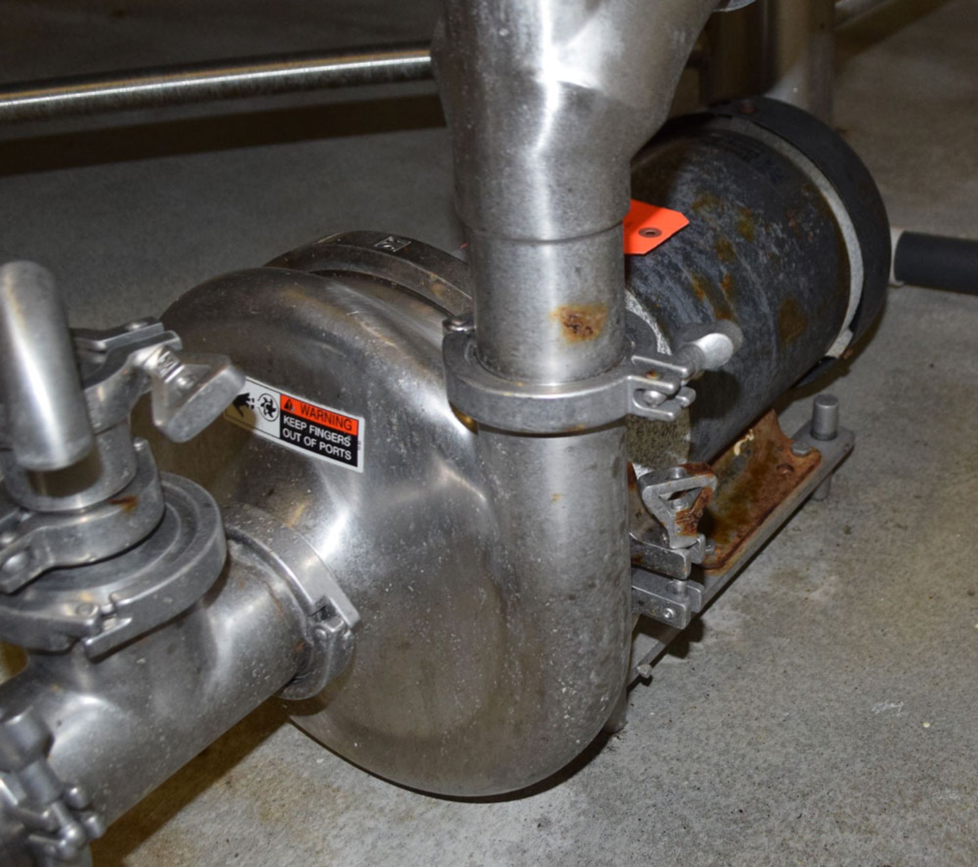 Waukesha 2085 Stainless Steel Centrifugal Pump with (Approx) 10 HP Motor; s/n: 465904 (2008) - - Image 2 of 4