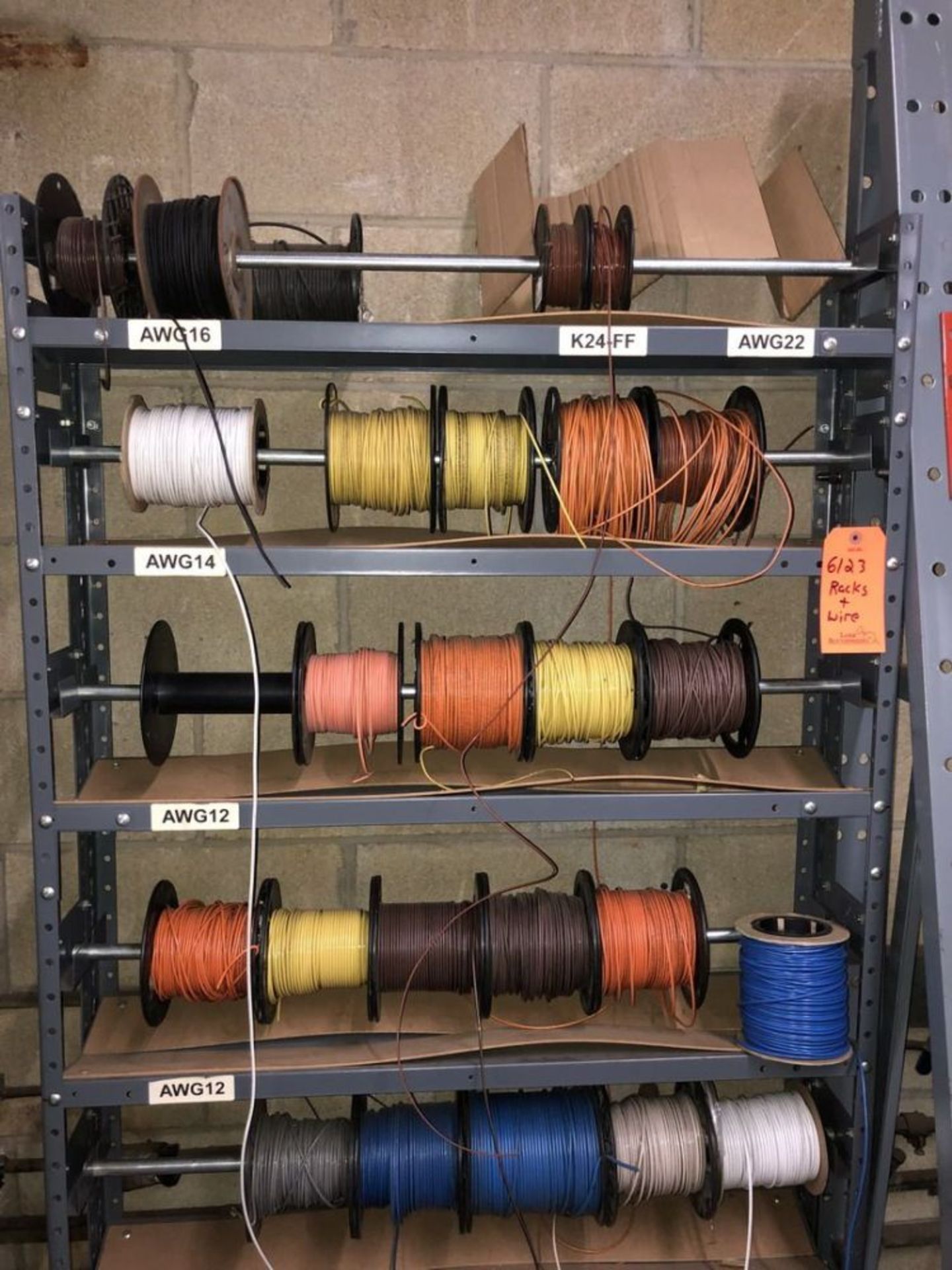 (2) Wire Management Systems with Assorted Spools of Wire. Location in Plant: Main Building - Image 19 of 19