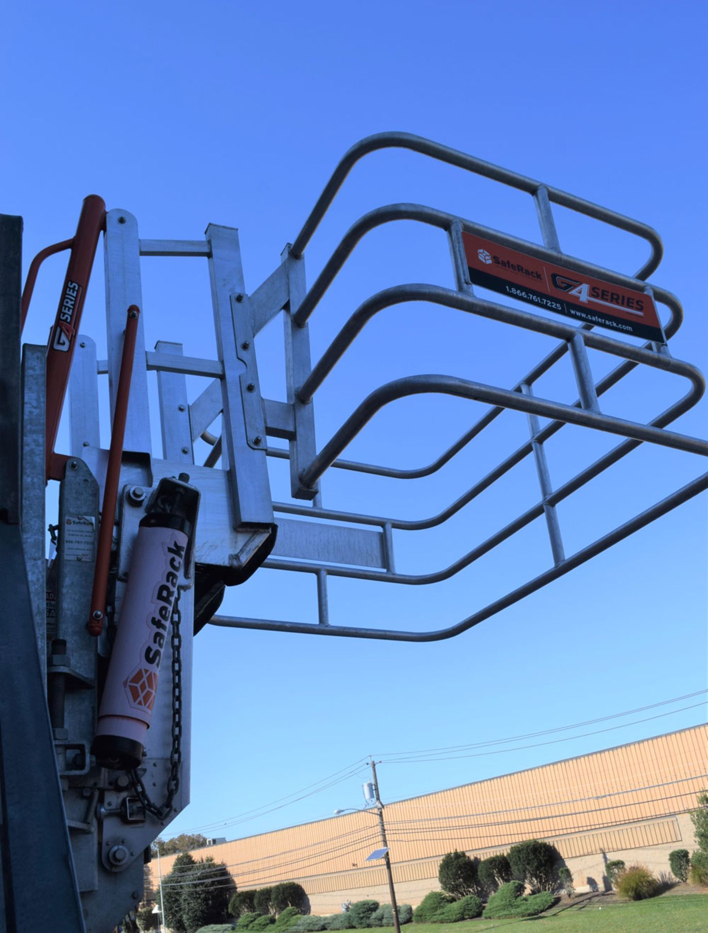 SafeRack G4 Series Tanker Loading/Washout Gangway. Approximate 12' Tall with Stairs. (Outside by - Image 4 of 6