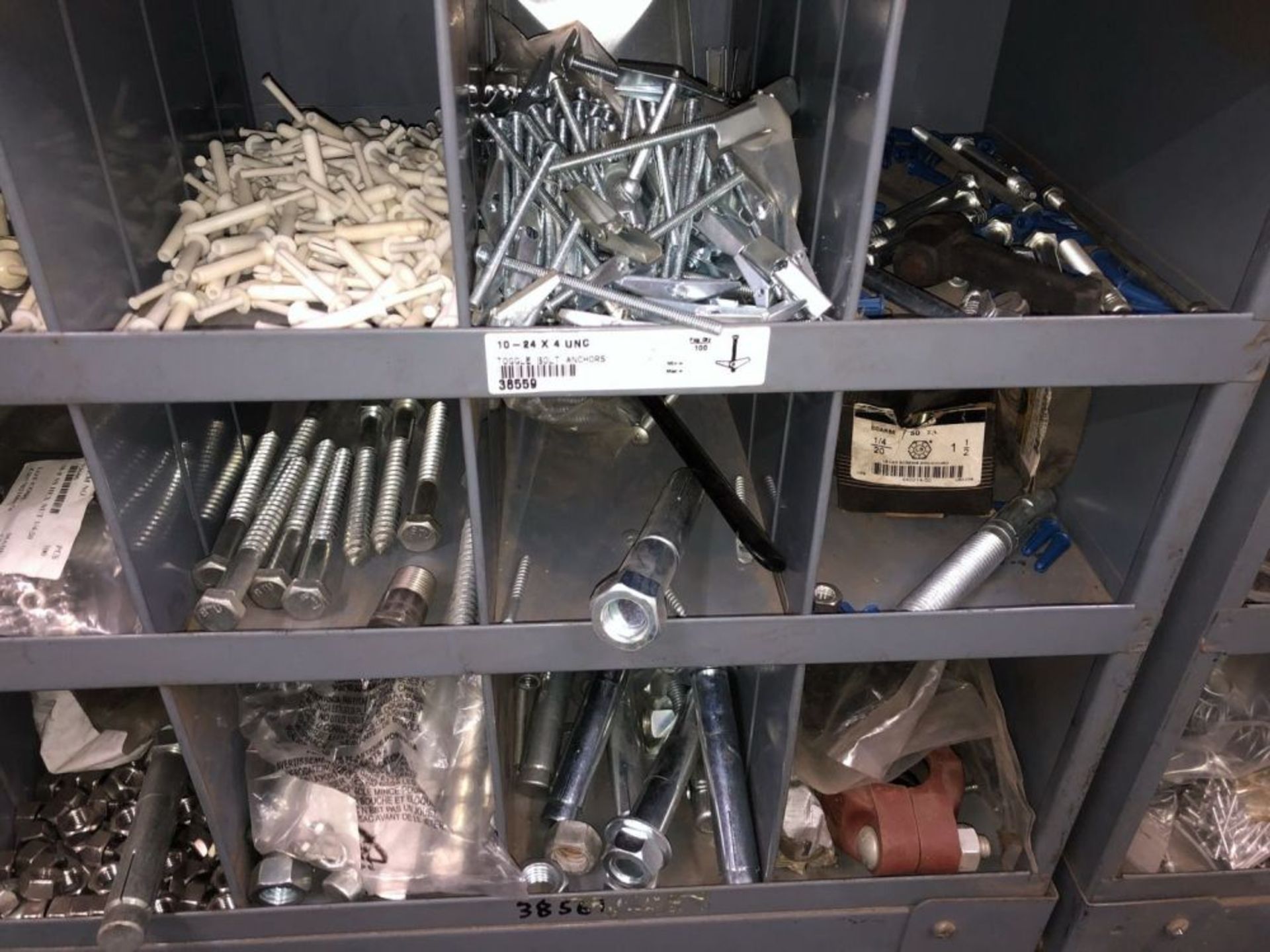 (5) Parts Bins To Include; Copper fittings, Stainless Steel Bolts, Screws, Anchors, Fasteners, - Image 21 of 28