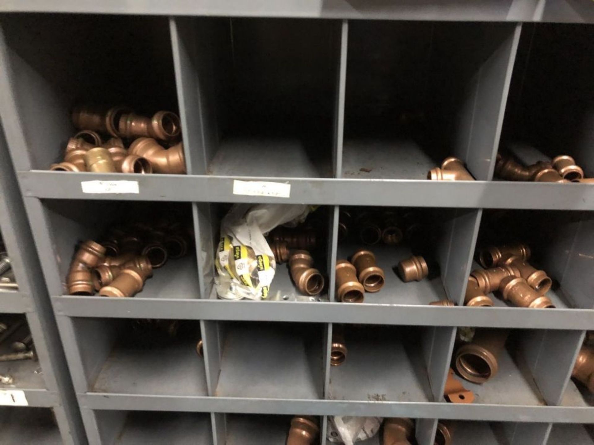 (5) Parts Bins To Include; Copper fittings, Stainless Steel Bolts, Screws, Anchors, Fasteners, - Image 3 of 28