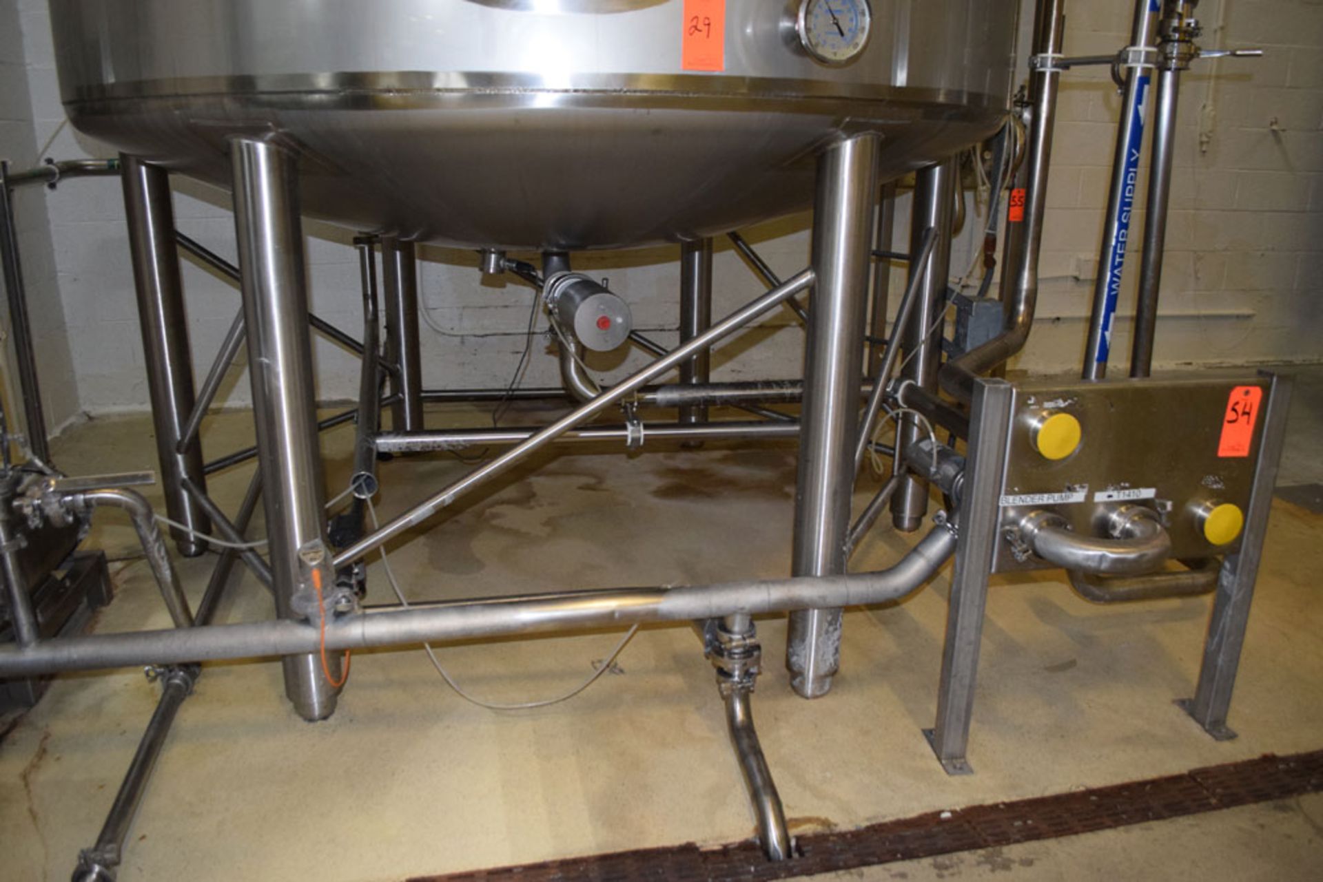 2,500 Gallon Capacity, Feldmeier E74802 Stainless Steel, Vertical, Jacketed Mixing Tank, Closed Top, - Image 7 of 10