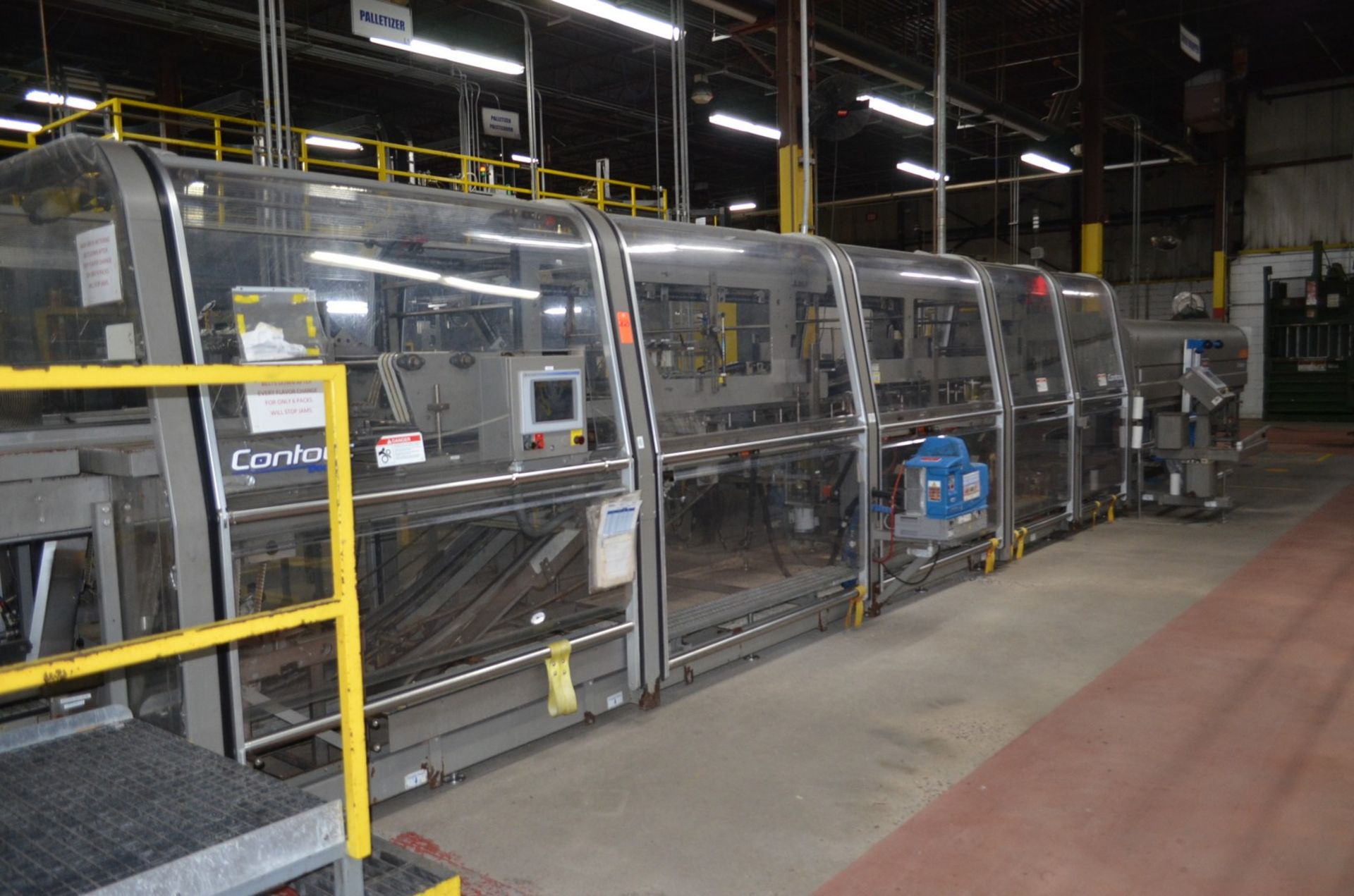 Douglas Contour Complete Stainless Steel, Inline, Tray Packer with Infeed Laner Conveyor, Gull