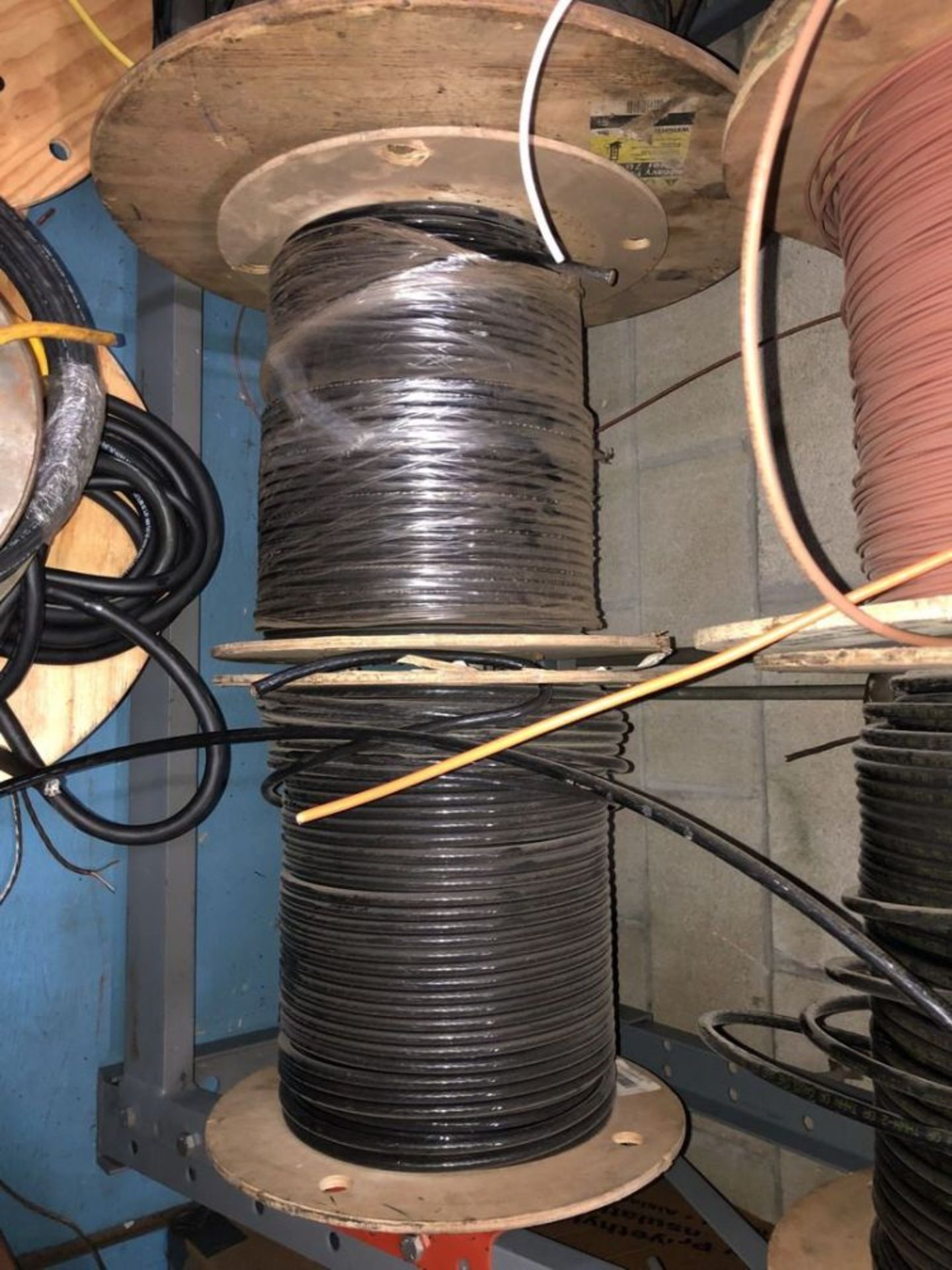(2) Wire Management Systems with Assorted Spools of Wire. Location in Plant: Main Building - Image 9 of 19