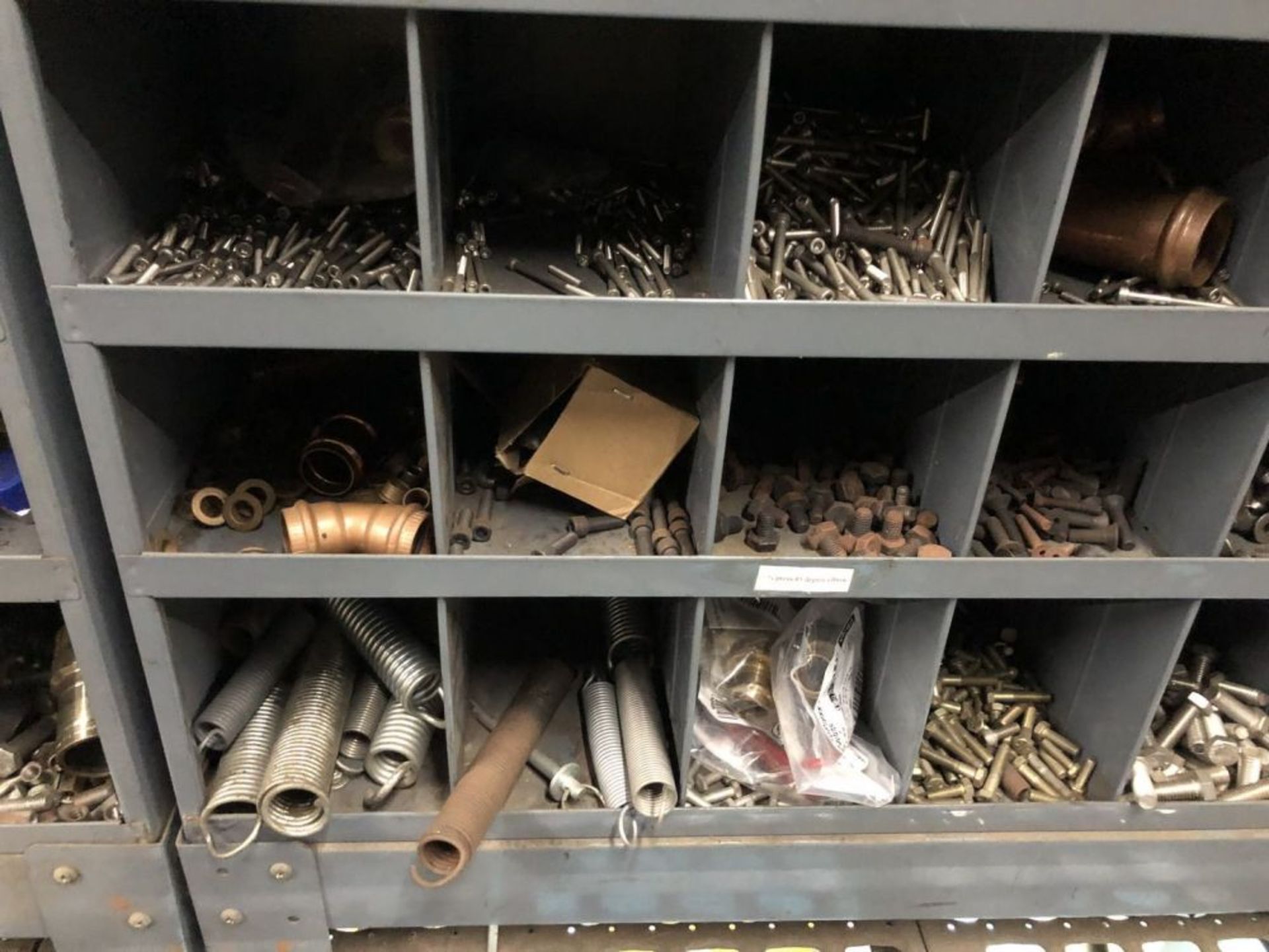 (5) Parts Bins To Include; Copper fittings, Stainless Steel Bolts, Screws, Anchors, Fasteners, - Image 7 of 28