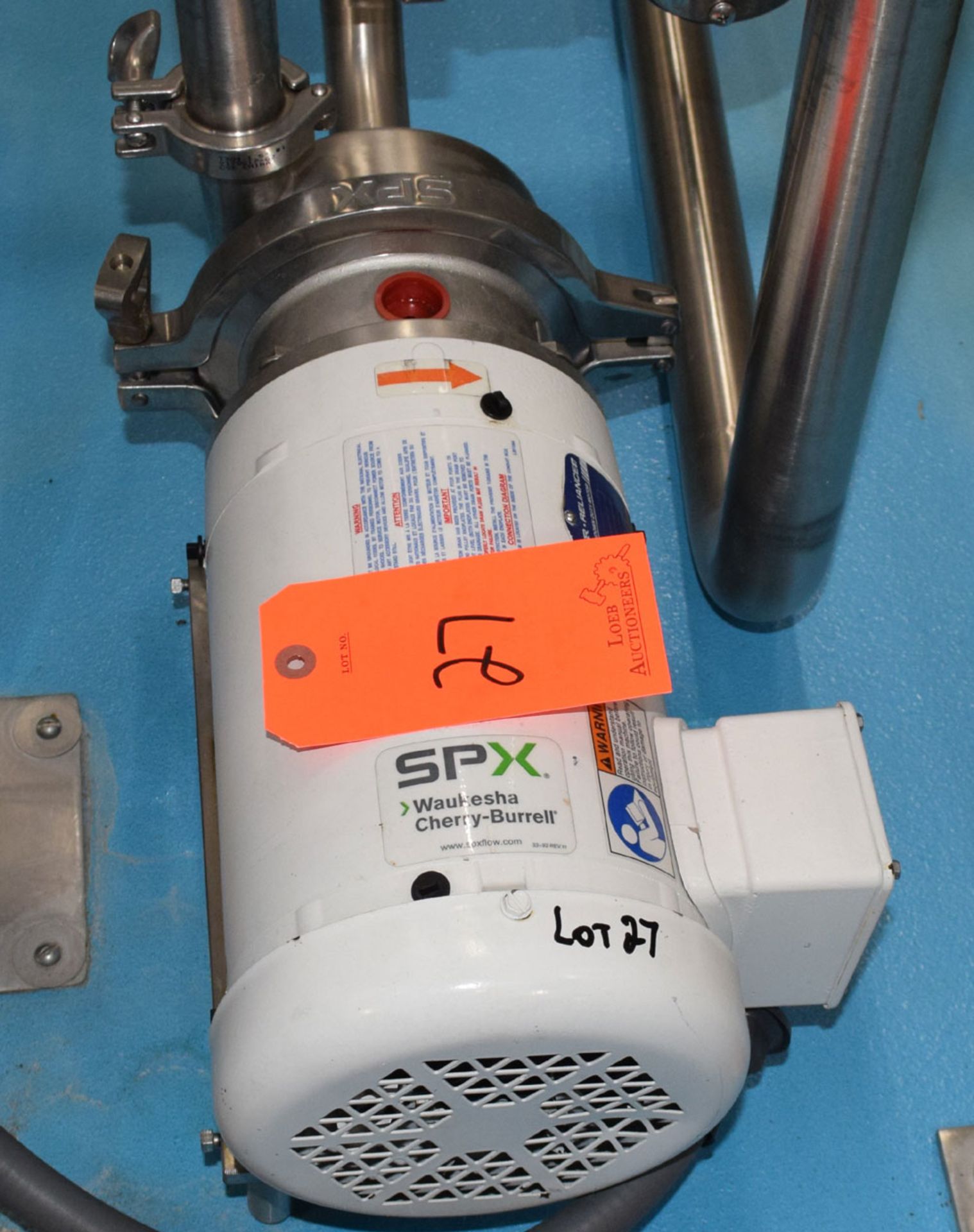 SPX Waukesha 2045 S/S Centrifugal Pump with 2 hp Motor; s/n: 1000003356228 (2018) - Location in - Image 2 of 4