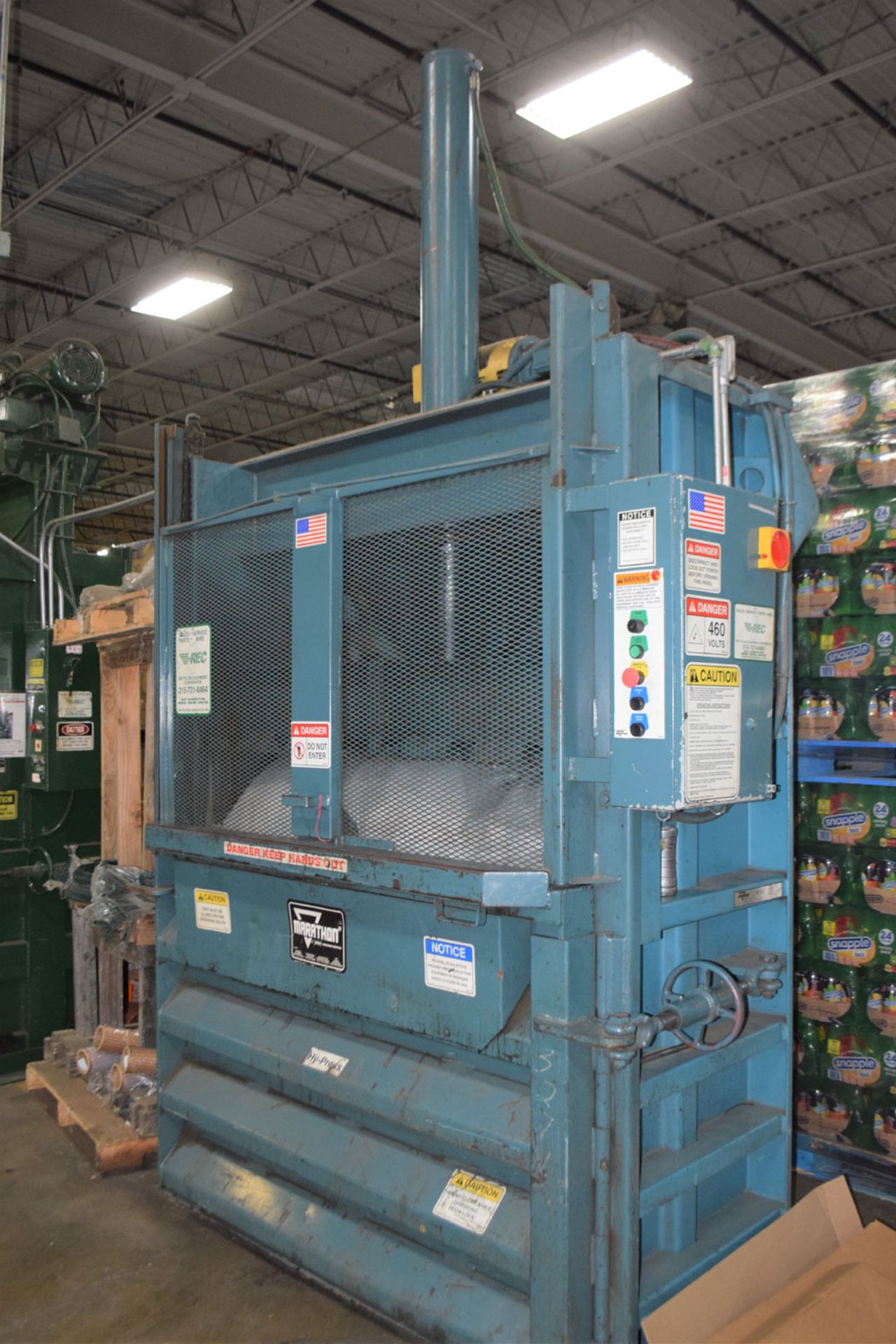 Marathon V-6030-HD-04 Vertical Baler, Approximate Bale Size 60" Wide x 30" Deep x 48" High, Weight