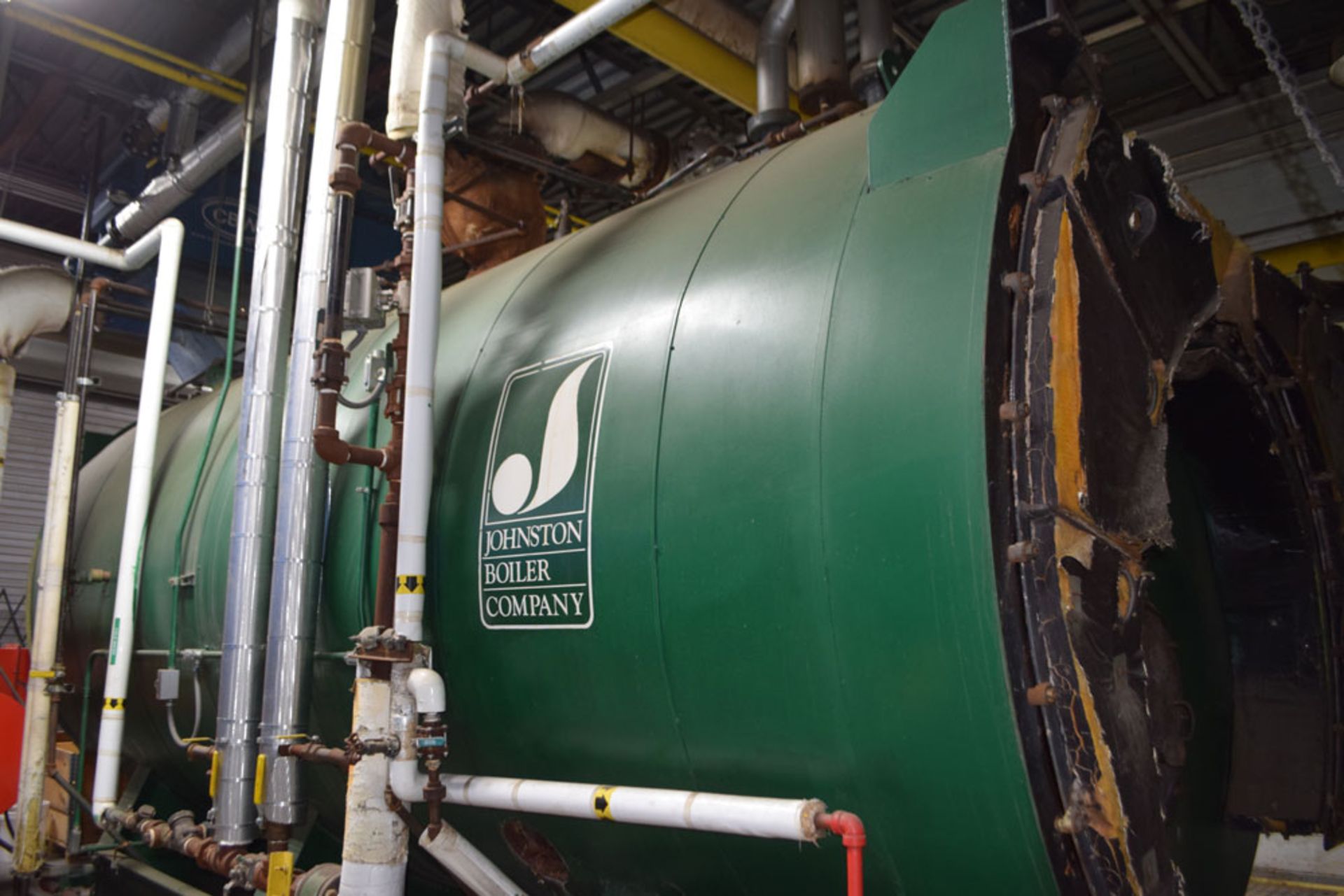 Johnson Boiler 600 HP Natural Gas Fire Tube Boiler with CBW Heat Reclamation System,; (2006) - - Image 2 of 14