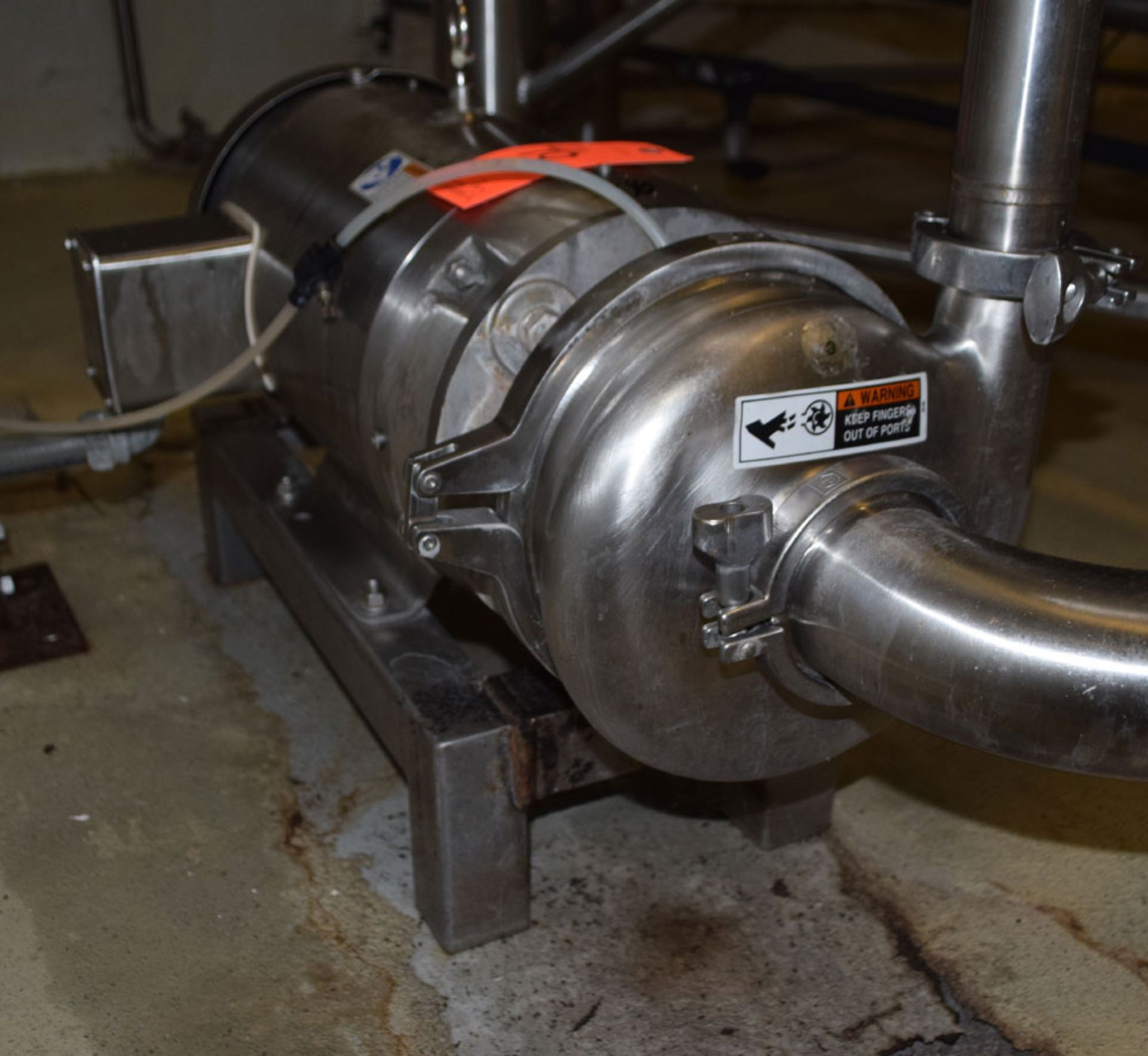 SPX Waukesha 2065HV Stainless Steel Centrifugal Pump with S/S 15 HP Motor; s/n: 1000003219222 (2017) - Image 2 of 4