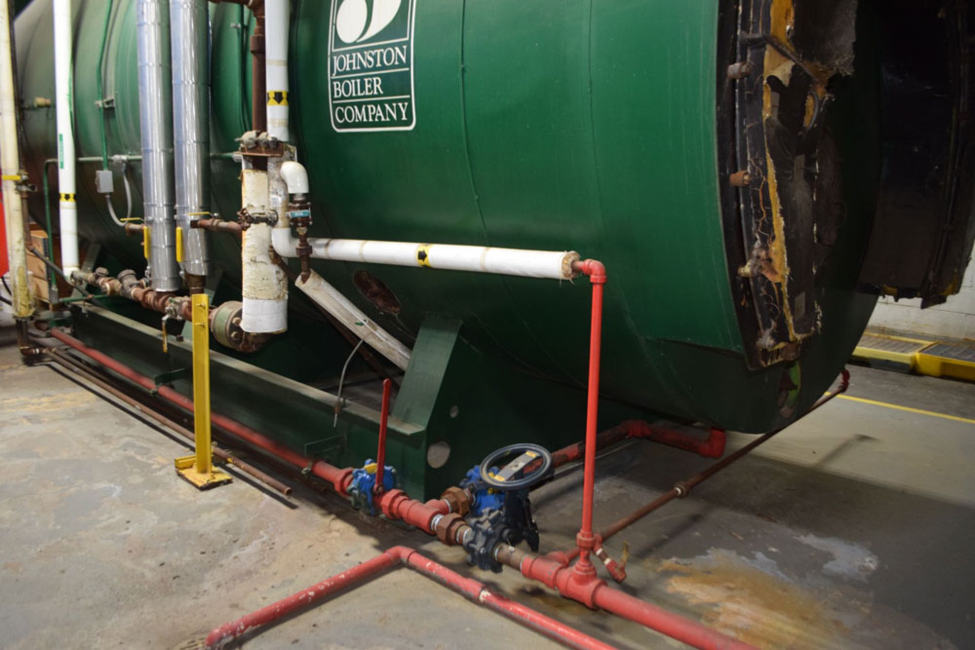 Johnson Boiler 600 HP Natural Gas Fire Tube Boiler with CBW Heat Reclamation System,; (2006) - - Image 6 of 14