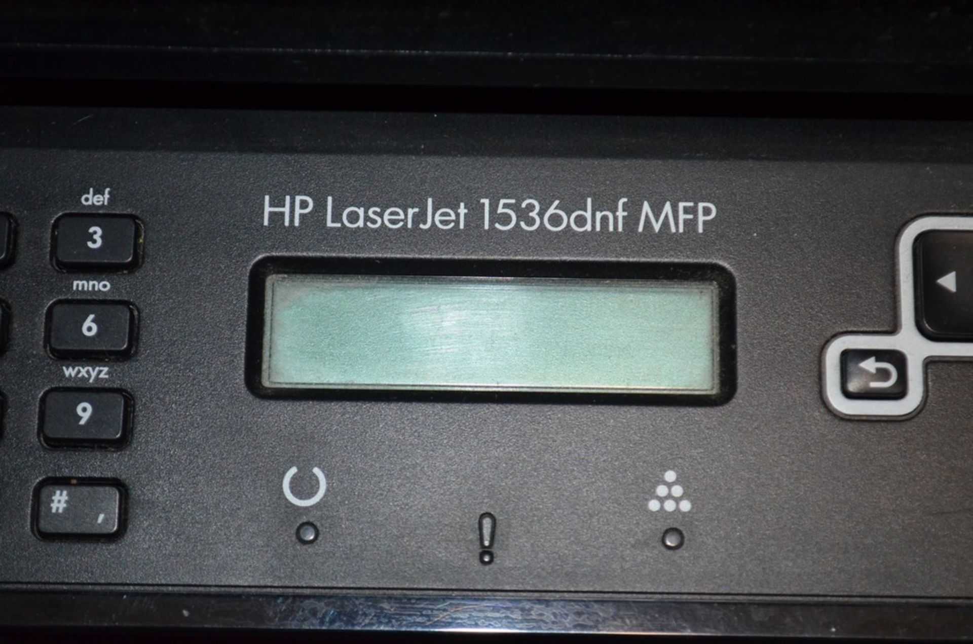 Hewlett Packard LaserJet 1536dnf MFP Printer (Under Desk); Location in Plant: Large Training Room - Image 3 of 3