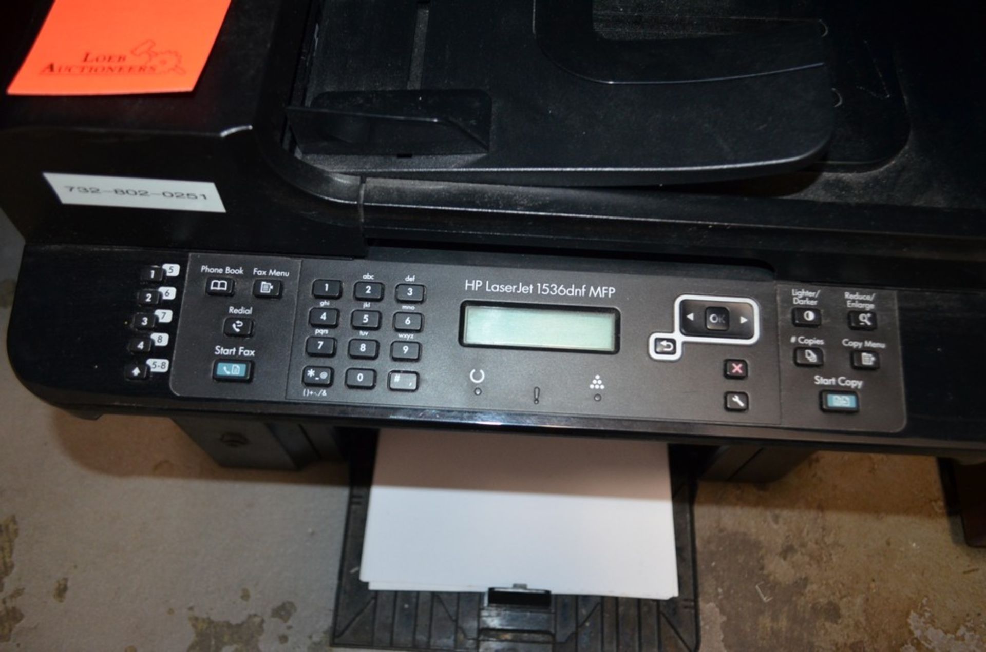 Hewlett Packard LaserJet 1536dnf MFP Printer (Under Desk); Location in Plant: Large Training Room - Image 2 of 3
