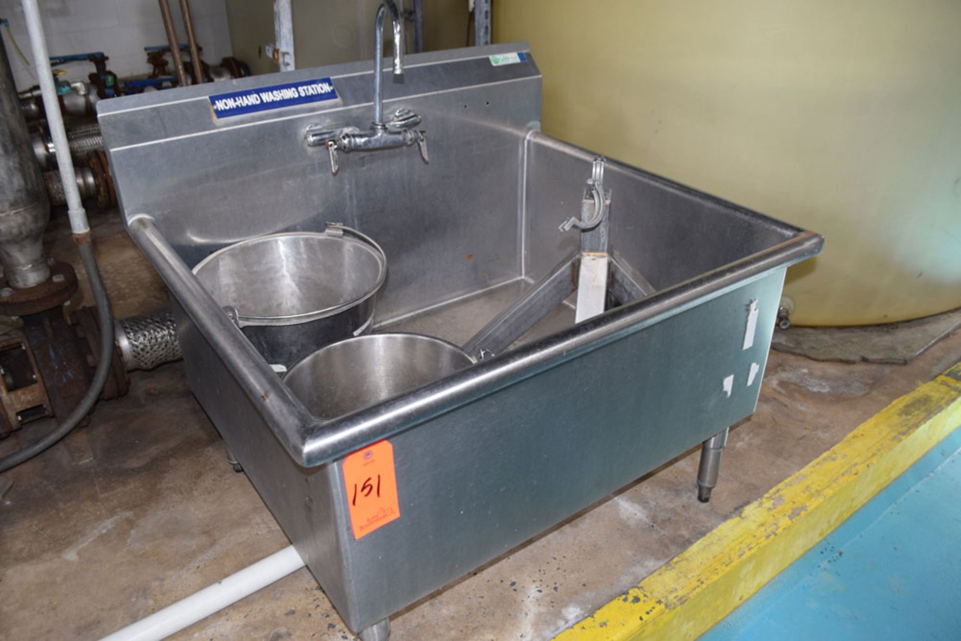 Lot (1) Stainless Steel Tub, Eyewash & Shower.; Location In Plant: Line 4 Holding Tank/Batch Area