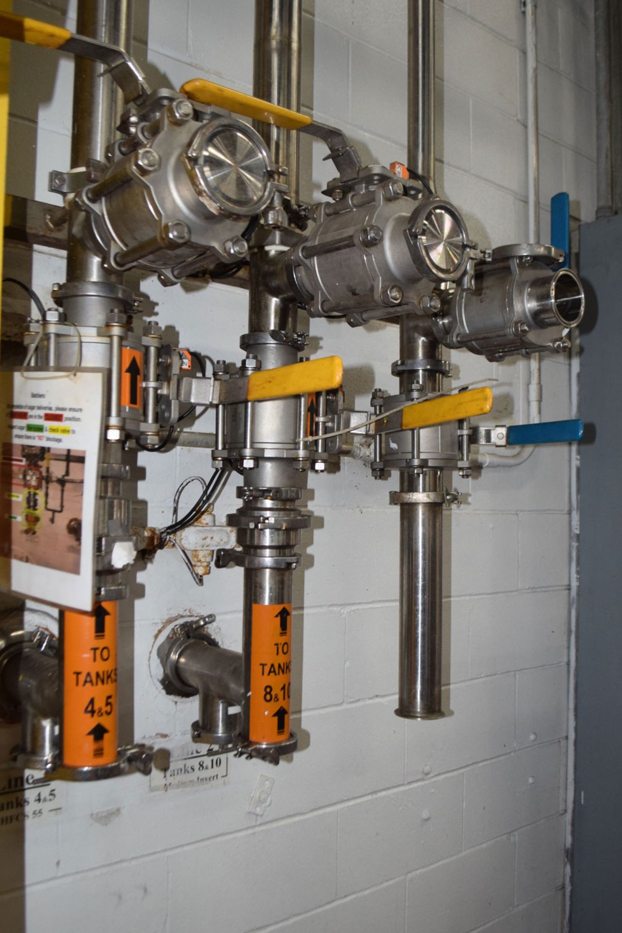 Bulk Liquid Delivery System Valves with S/S Control Cabinet by Line 2 Cooling Tunnel; Location In - Image 4 of 6