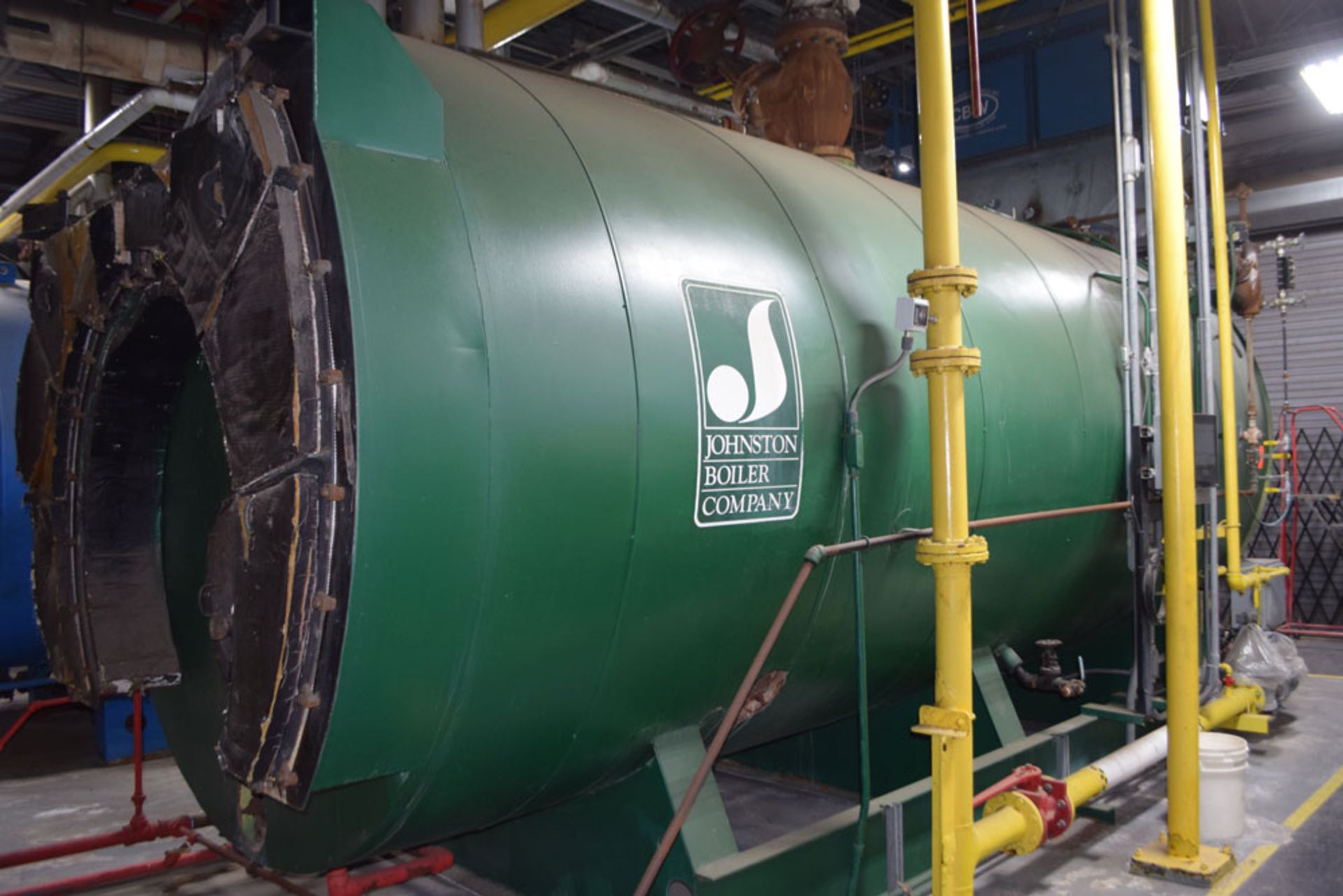 Johnson Boiler 600 HP Natural Gas Fire Tube Boiler with CBW Heat Reclamation System,; (2006) - - Image 3 of 14