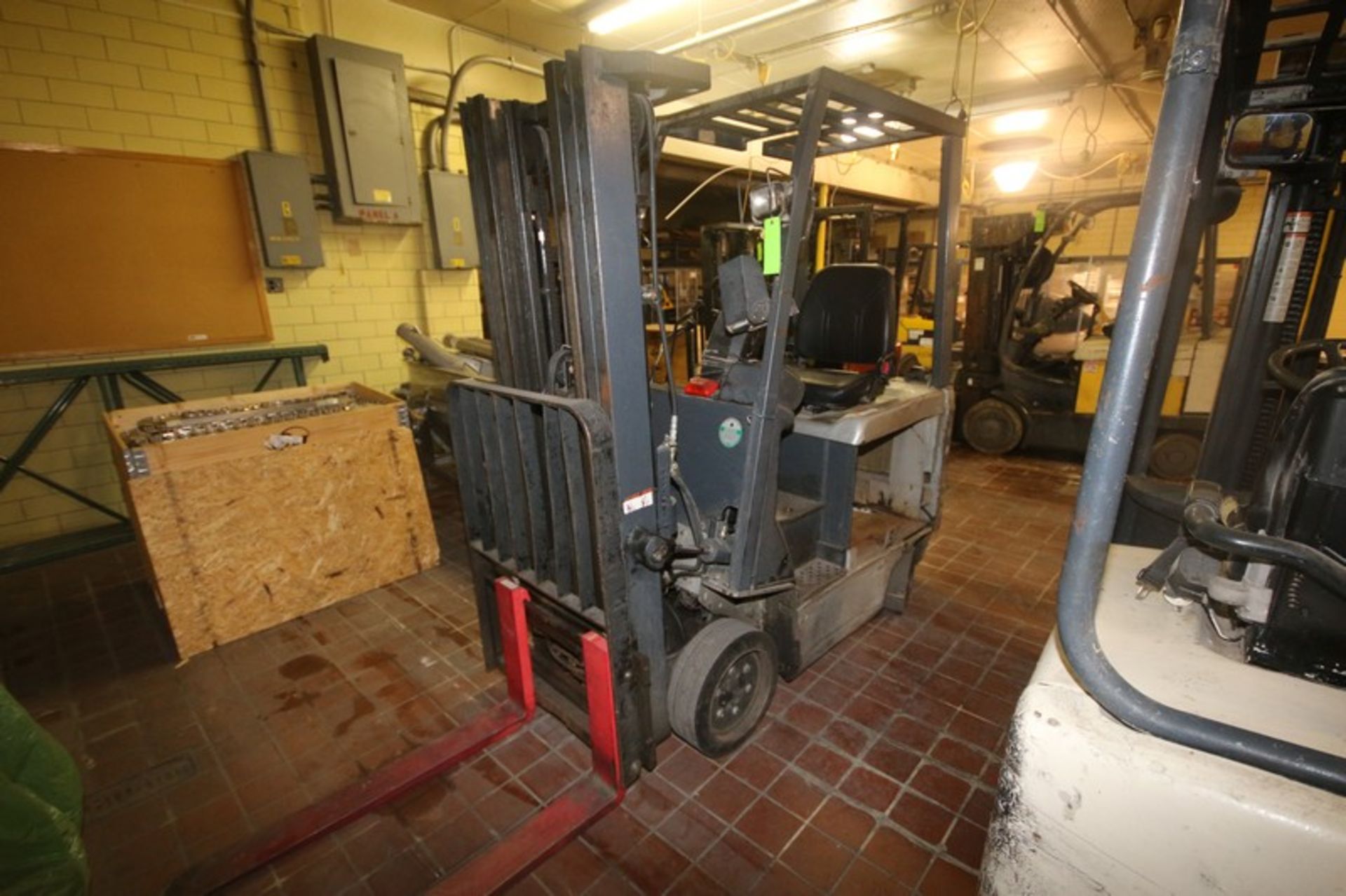 Nissan 2,250 lbs. Sit-Down Electric Forklift, M/N CK1B1L185, Chassis No.: CK1B1-00019B, with 3-Stage - Image 2 of 9