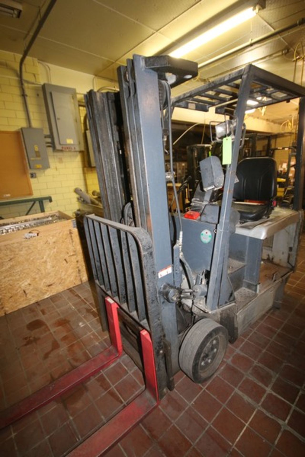 Nissan 2,250 lbs. Sit-Down Electric Forklift, M/N CK1B1L185, Chassis No.: CK1B1-00019B, with 3-Stage - Image 5 of 9