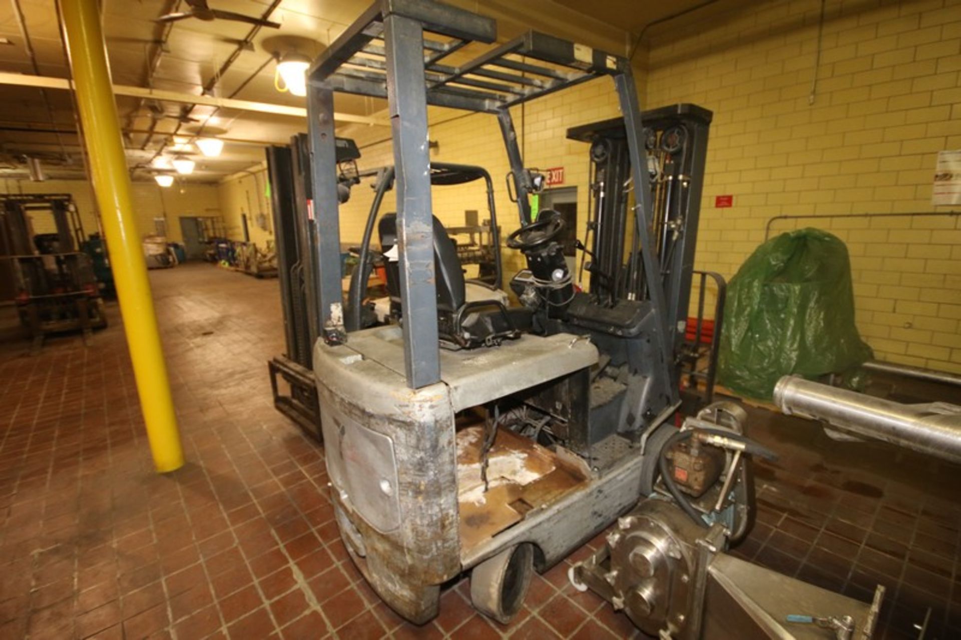 Nissan 2,250 lbs. Sit-Down Electric Forklift, M/N CK1B1L185, Chassis No.: CK1B1-00019B, with 3-Stage - Image 7 of 9