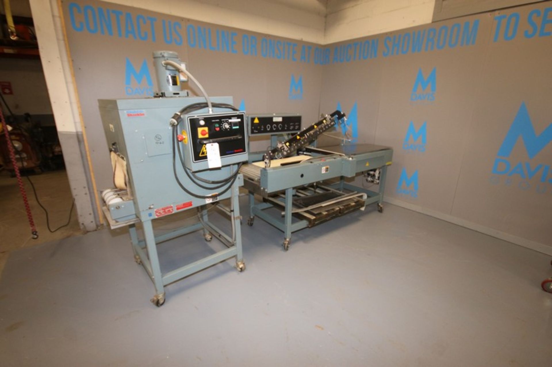 Shanklin Shrink Tunnel & L-Bar Sealer, Shrink Tunnel: M/N T6HCR, S/N T12090-01, 208 Volts, 1