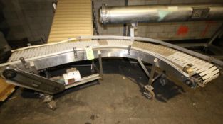 Aprox 9 ft L 45 Degree S/S Product Conveyor with