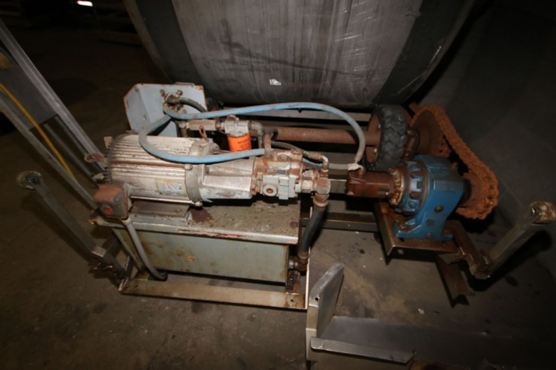 S/S Tumbler with 10 hp Hydraulic Drive, 1755 RPM, - Image 6 of 13