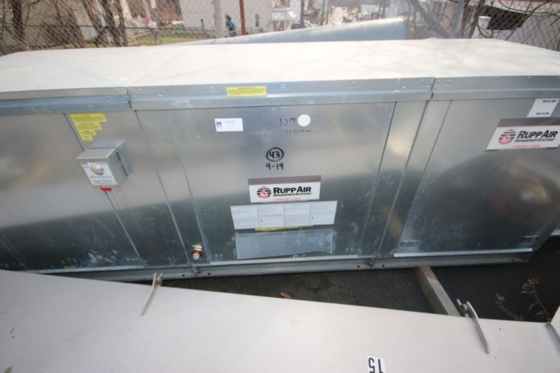 2012 Rupp Air Industrial Air Heater, M/N R3D.500618, Job No.:  1628790, BTU Hr. Rate:  18,000/540, - Image 8 of 9