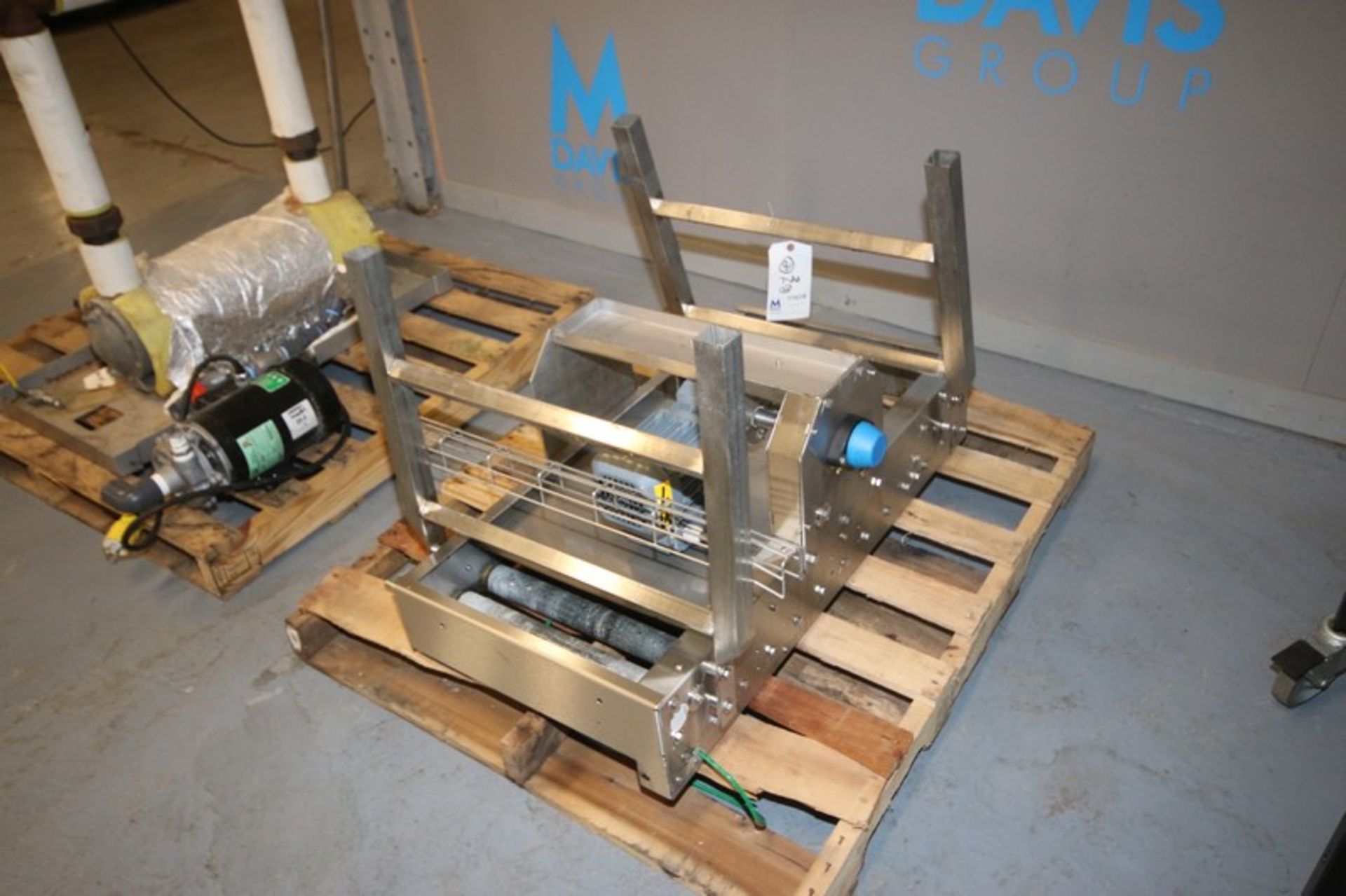 Straight Section of S/S Roller Conveyor, Overall Dims.:  Aprox. 40" L x 19-1/2" W, with Bottom - Image 4 of 6