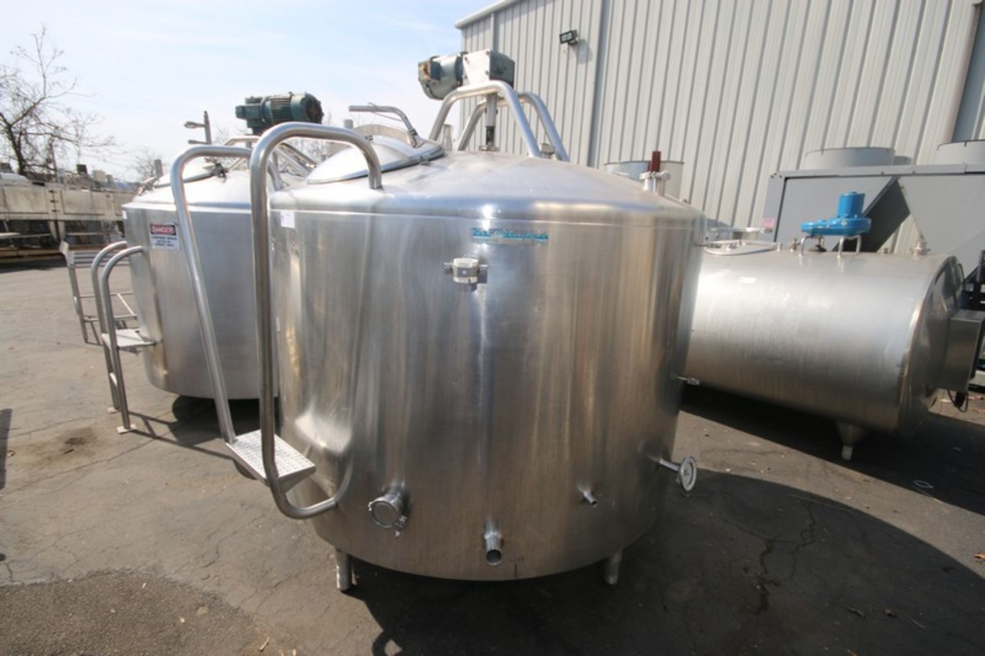 Mueller 500 Gal. Dome Top Jacketed Processor, M/N PCD, S/N D-16000-7, Dome Top/ Concave Bottom, with - Image 4 of 14