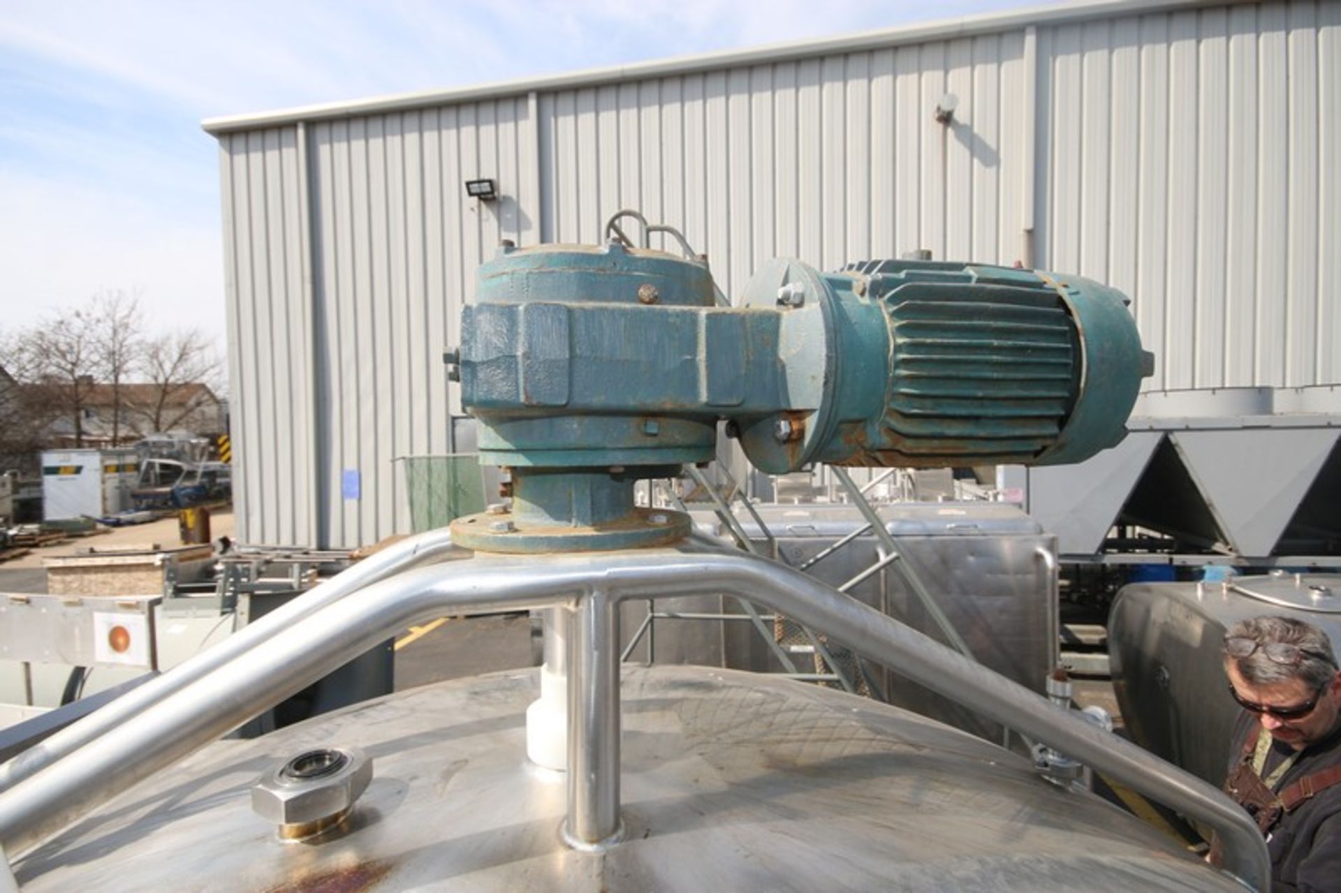 DCI 600 Gal. Dome Jacketed Processor, Dome Top/Slope Bottom, Tank Dims.: Aprox. 69" Dia. x 48" H, - Image 12 of 13