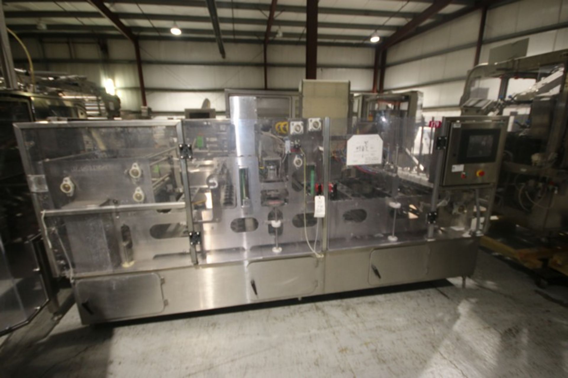 Pac-Tec 6-Wide Cup Filler,M/N PT-65, S/N 2229, 220 Volts, 3 Phase, with Control Panel, with Allen- - Image 2 of 14