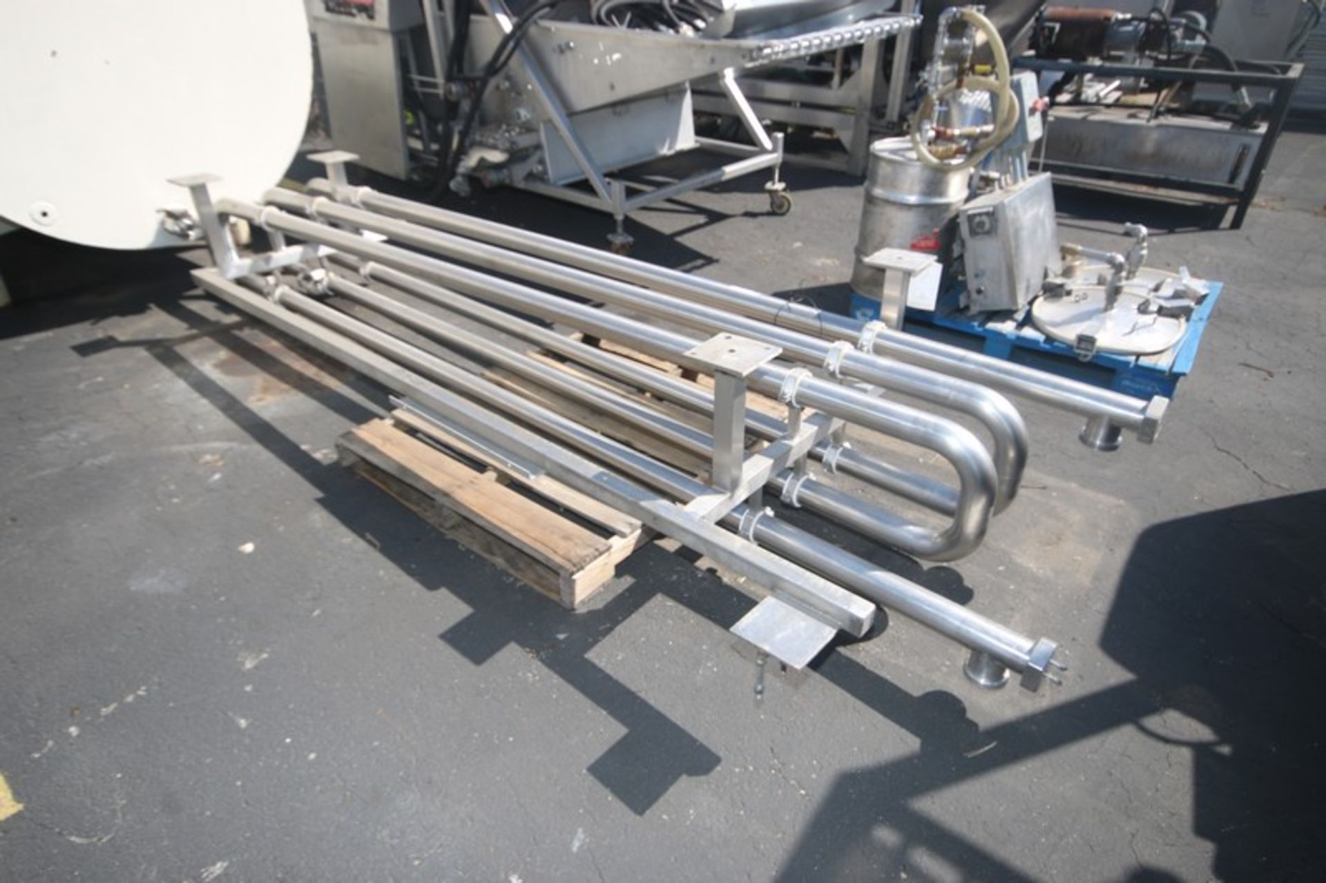 3-Pass 3" S/S Holding Tube,Aprox. 11' L, Mounted on S/S Frame (INV#69014)(LOCATED AT MDG AUCTION - Image 3 of 4