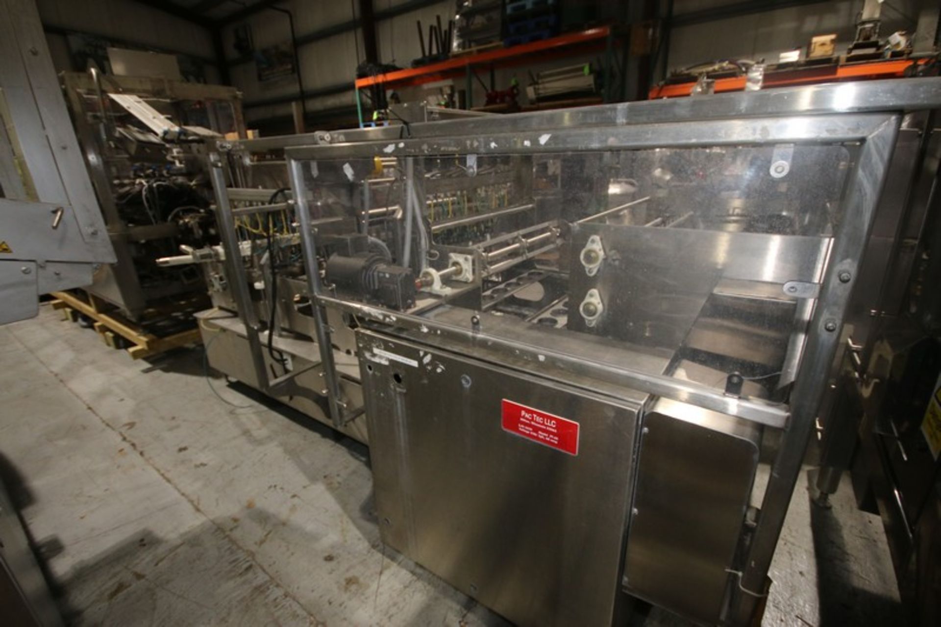Pac-Tec 6-Wide Cup Filler,M/N PT-65, S/N 2229, 220 Volts, 3 Phase, with Control Panel, with Allen- - Image 7 of 14