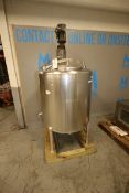 Aprox. 175 Gal. S/S Vertical Single Wall Tank,