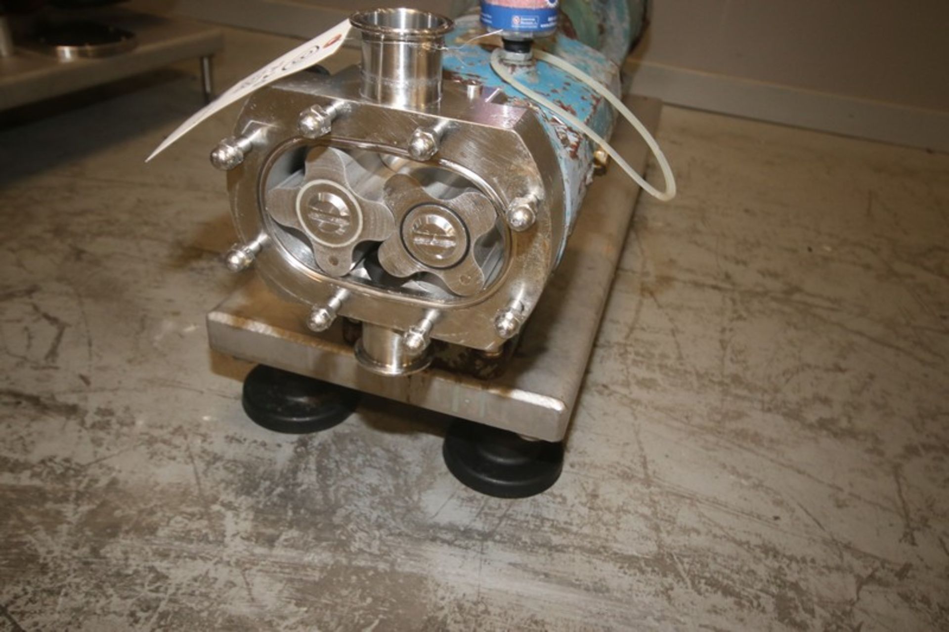 Tri-Clover 3 hp Positive Displacement Pump, M/N TC1P3NLD, with Aprox. 2" Clamp Type Head, with - Image 3 of 5