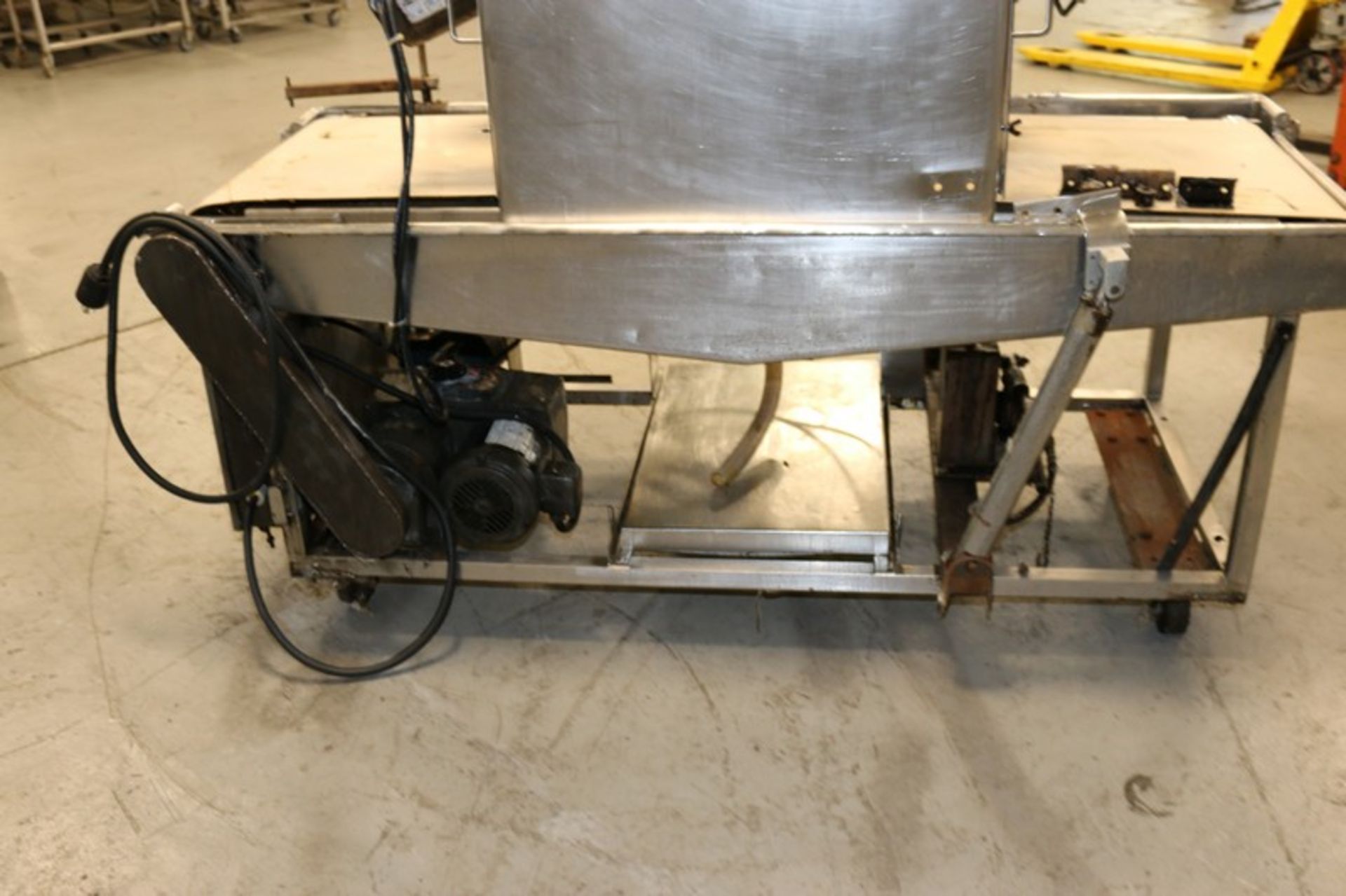 Bauer Machine Co. S/S Pan Greaser, with Aprox. 22-3/4" W Infeed/Outfeed Belt, with Drives & Hoses, - Image 10 of 10