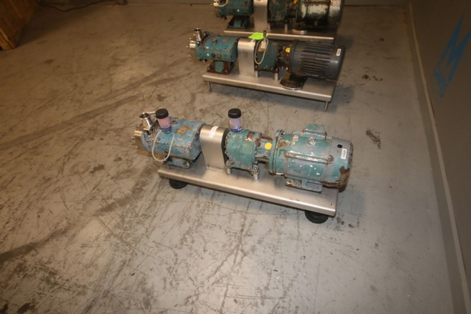 Tri-Clover 3 hp Positive Displacement Pump, M/N TC1P3NLD, with Aprox. 2" Clamp Type Head, with - Image 5 of 5