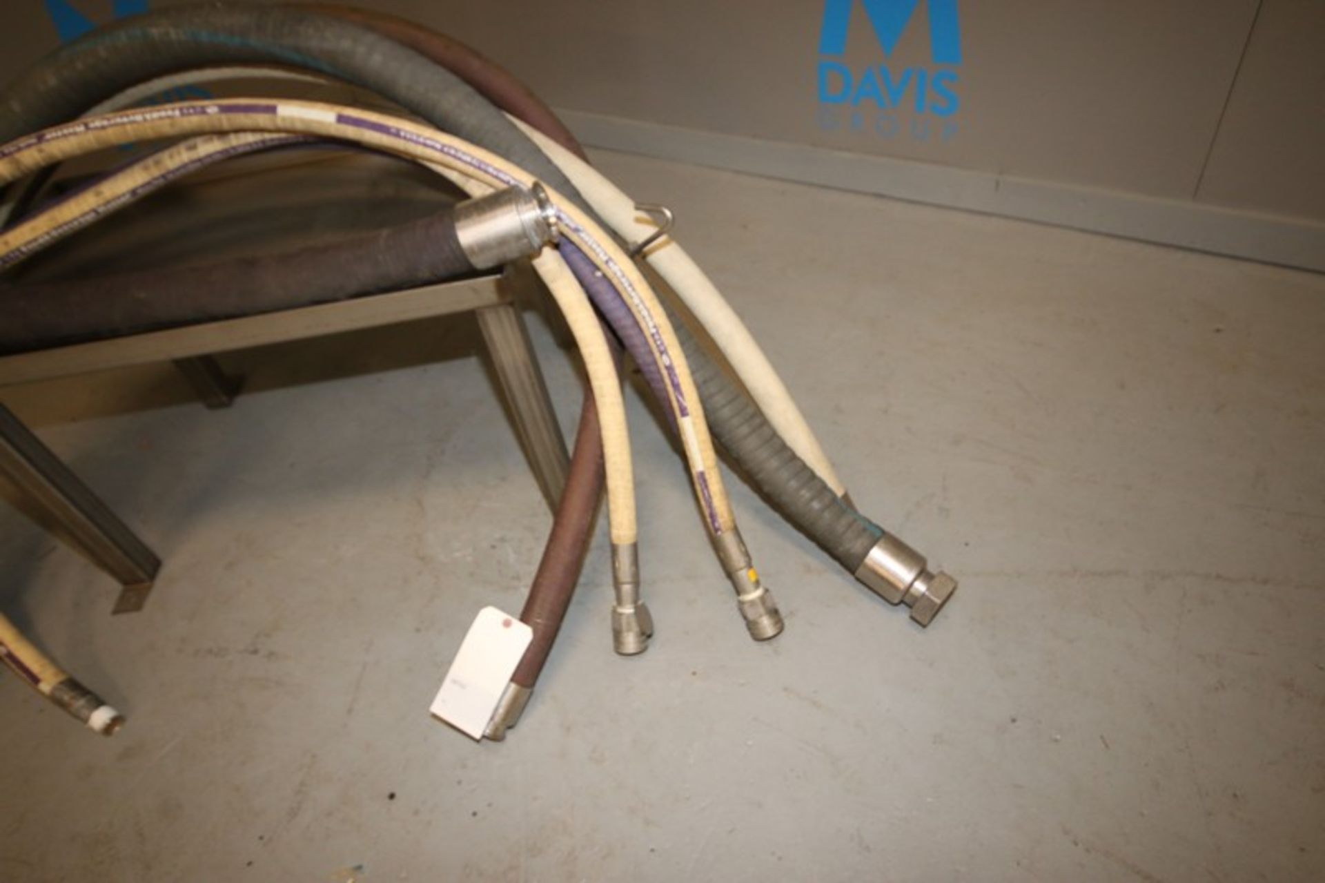 Assorted Transfer Hoses, Length Ranging FromAprox. 35" L - 125" L, Clamp Type, Insert Type, and - Image 6 of 7