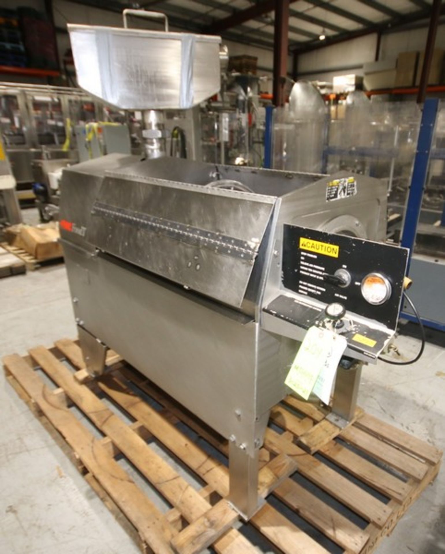 FMC Food Tech Horizontal S/S Screw Finisher,SN 81 - 111, 17" W x 34" L, with 15 hp / 1760 Drive