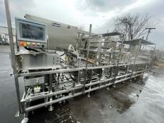 Osgood 4-Lane In-Line S/S Cup Filler,M/N 4800-E, S/N 351-840, Set Up with 3-5/8" W On-Board Change